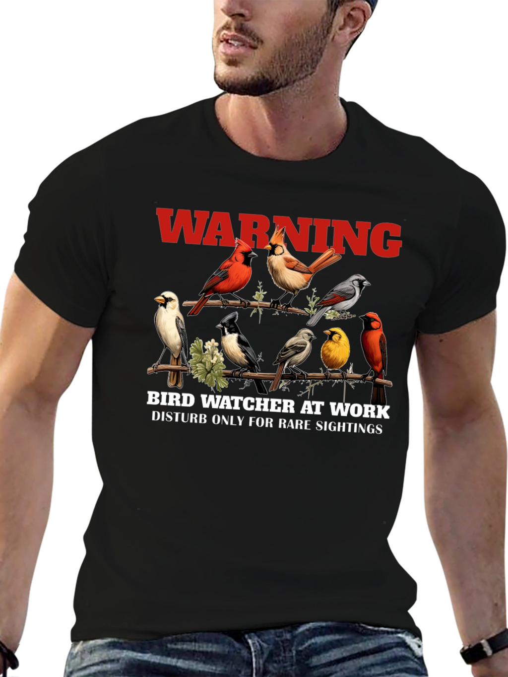Bird Watcher T-Shirt - Unique Bird Design