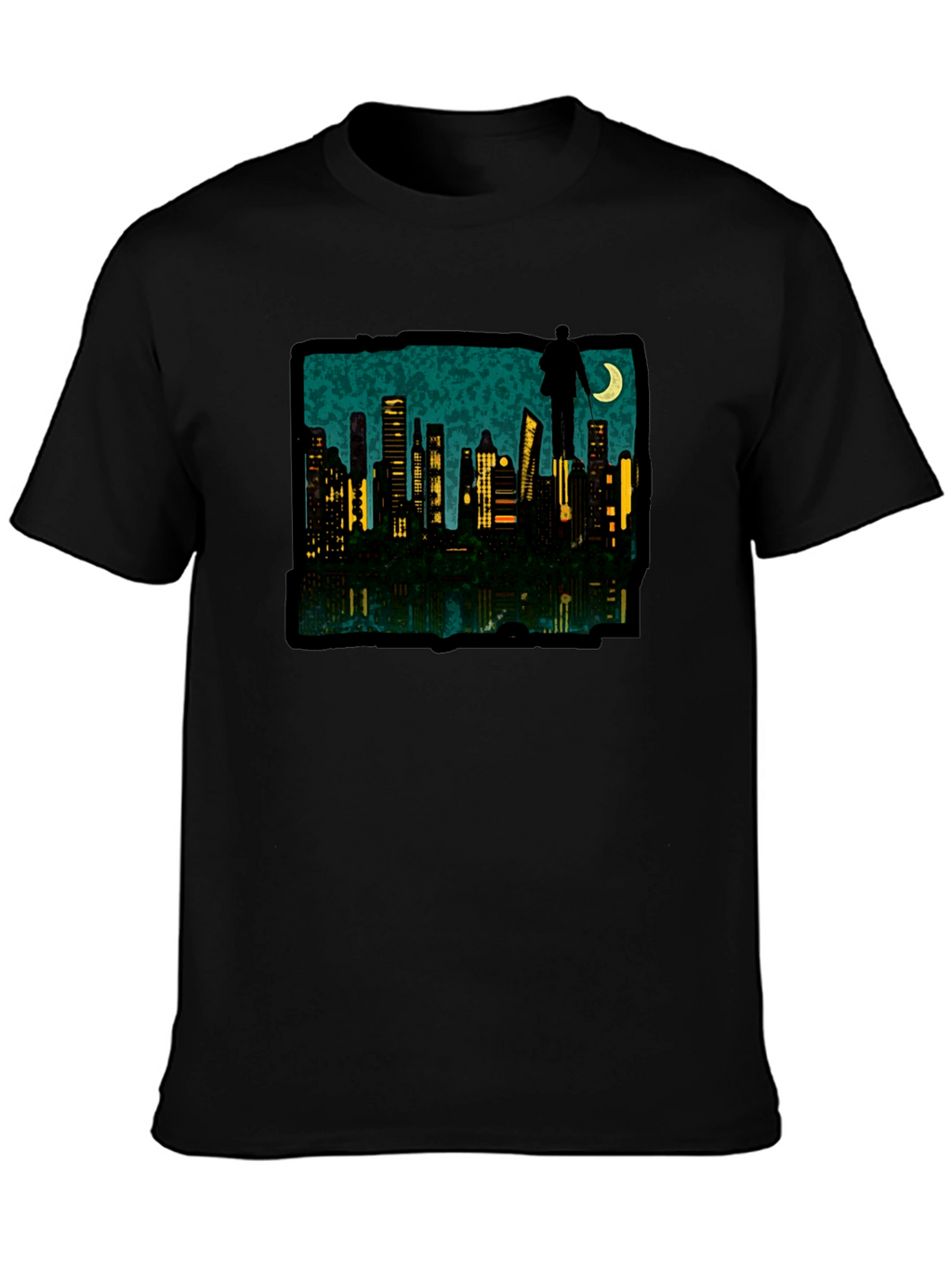 Cityscape Silhouette Graphic Tee