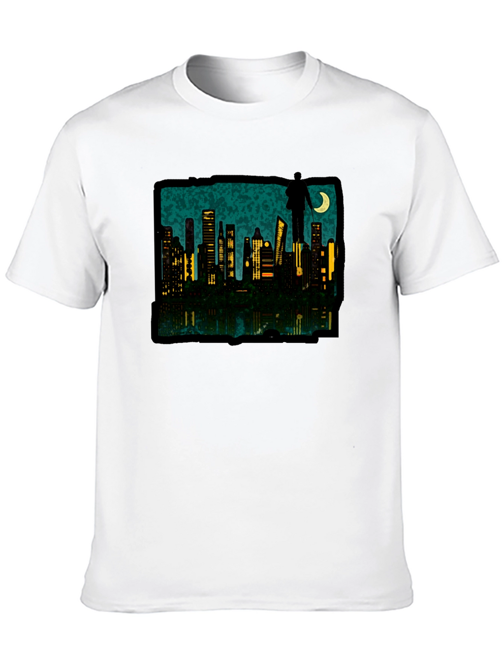 Cityscape Silhouette Graphic Tee