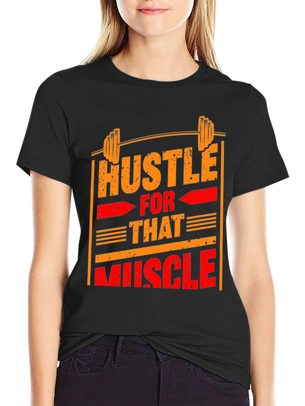 Hustle for That Muscle Graphic T-Shirt