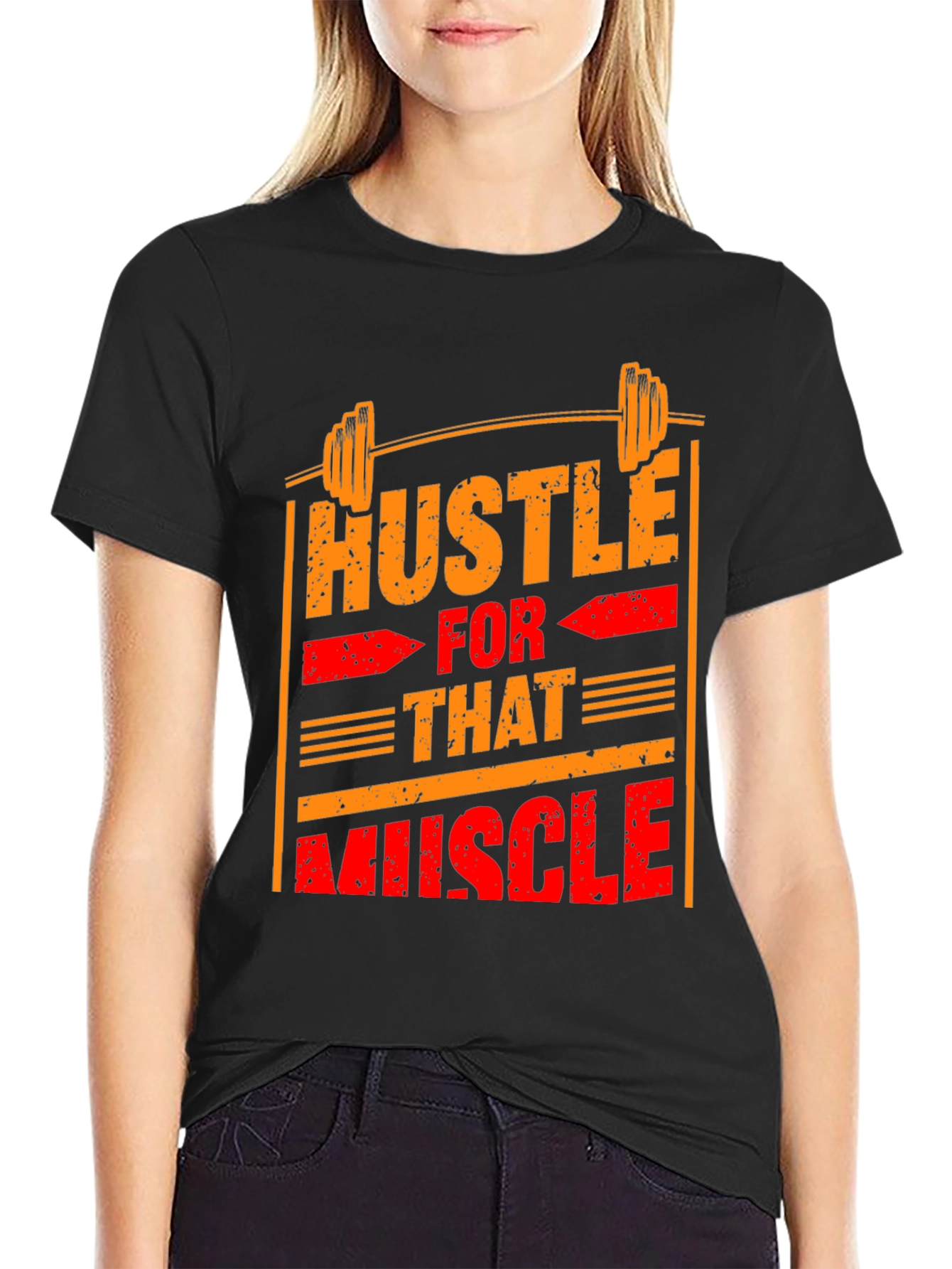 Hustle for That Muscle Graphic T-Shirt