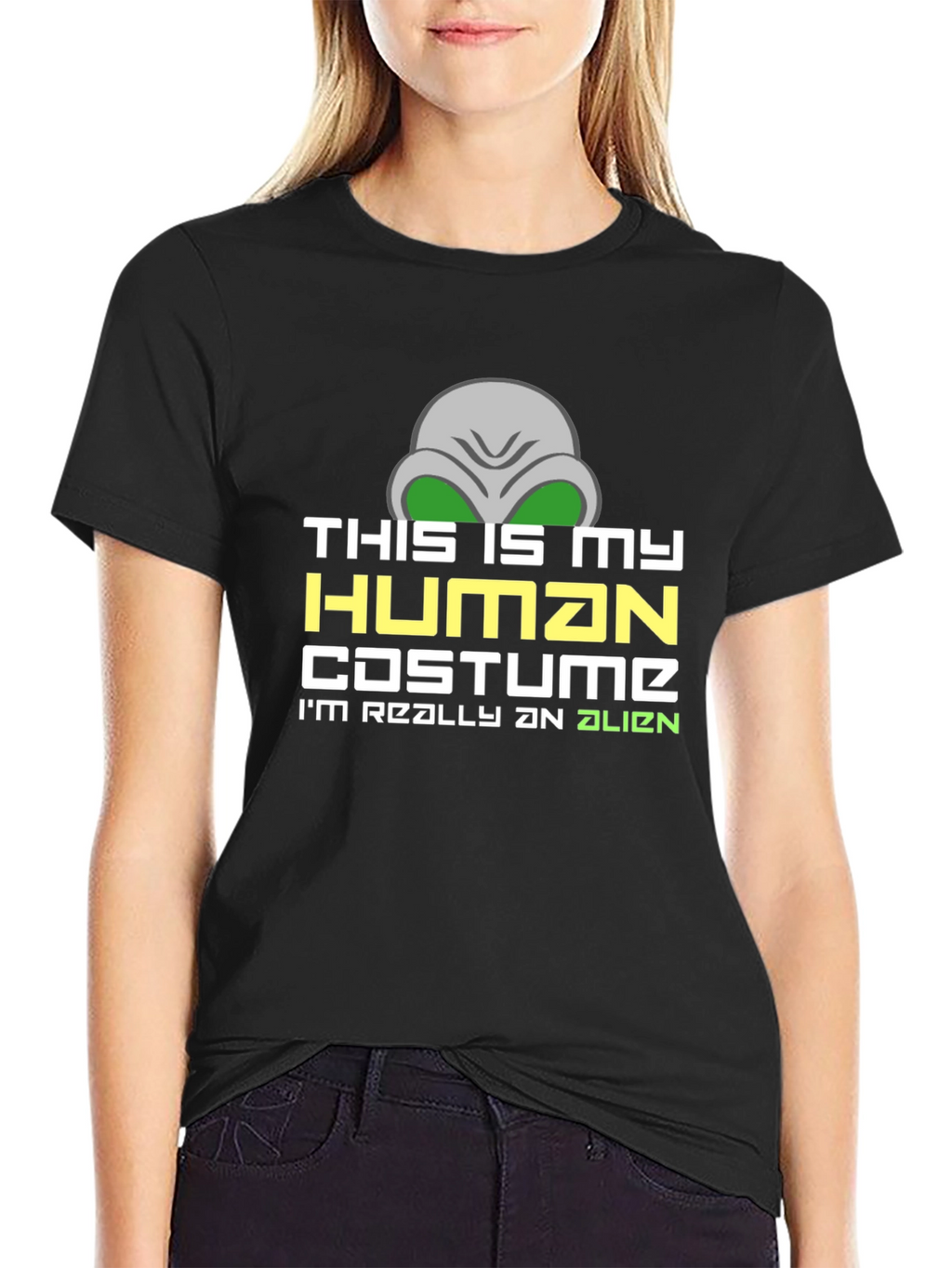 Alien Costume T-Shirt - Funny Halloween Tee