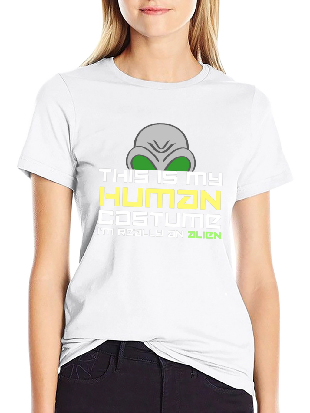 Alien Costume T-Shirt - Funny Halloween Tee