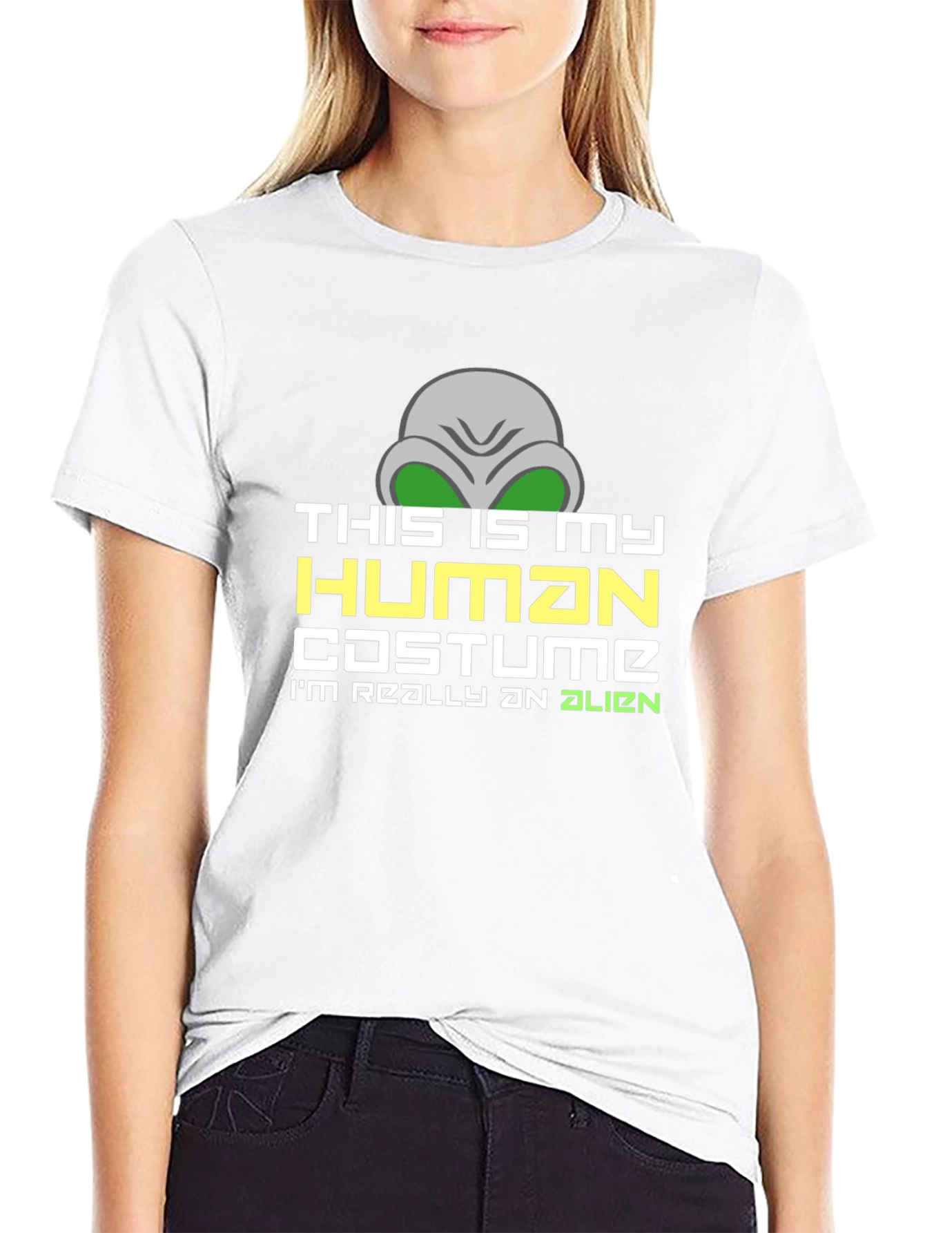 Alien Costume T-Shirt - Funny Halloween Tee