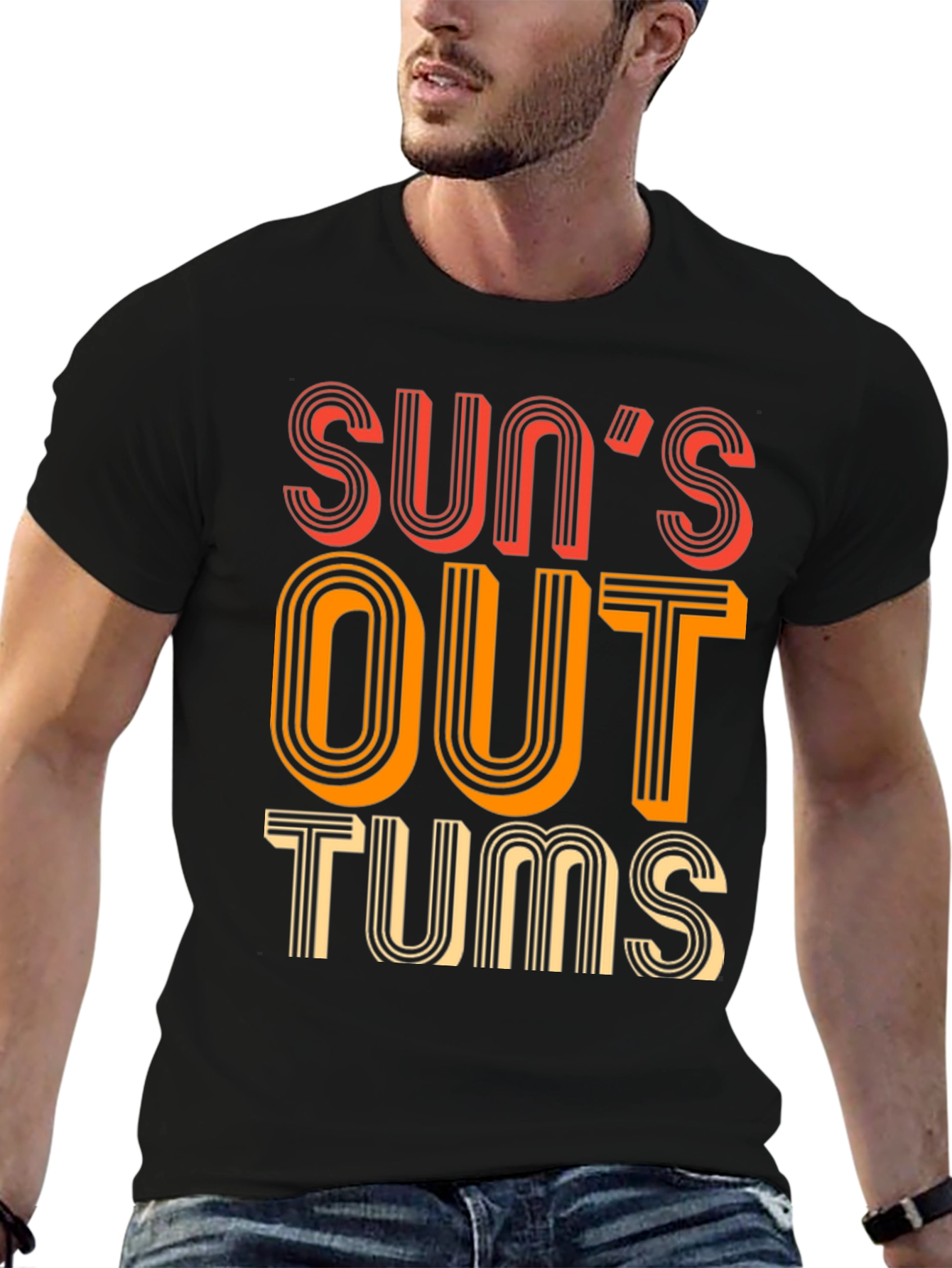 Suns Out Tums Out Graphic Tee - Fun Summer Apparel