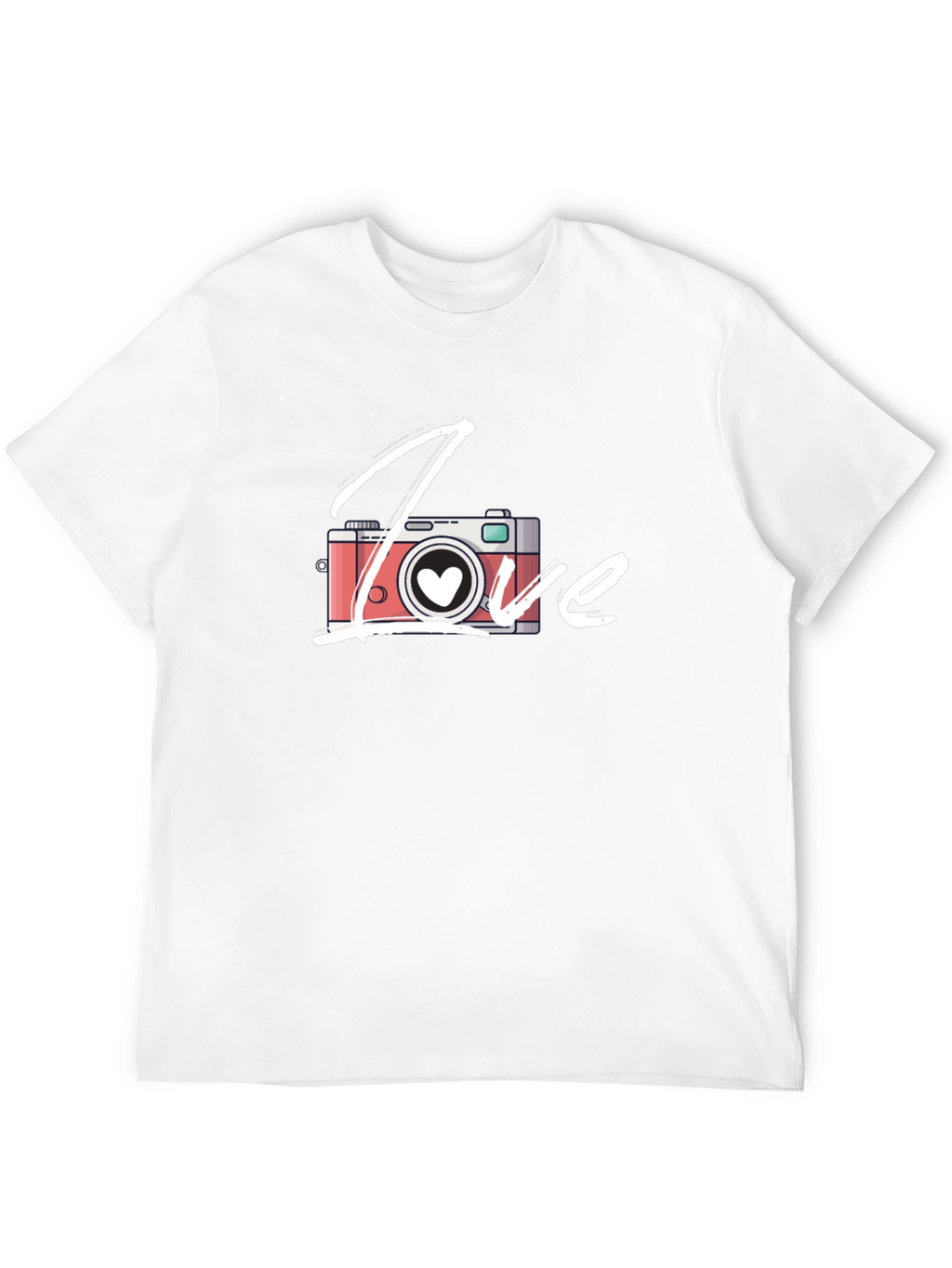 Love Camera T-Shirt - Black Cotton Graphic Tee