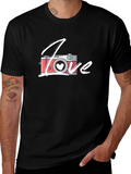 Love Camera T-Shirt - Black Cotton Graphic Tee