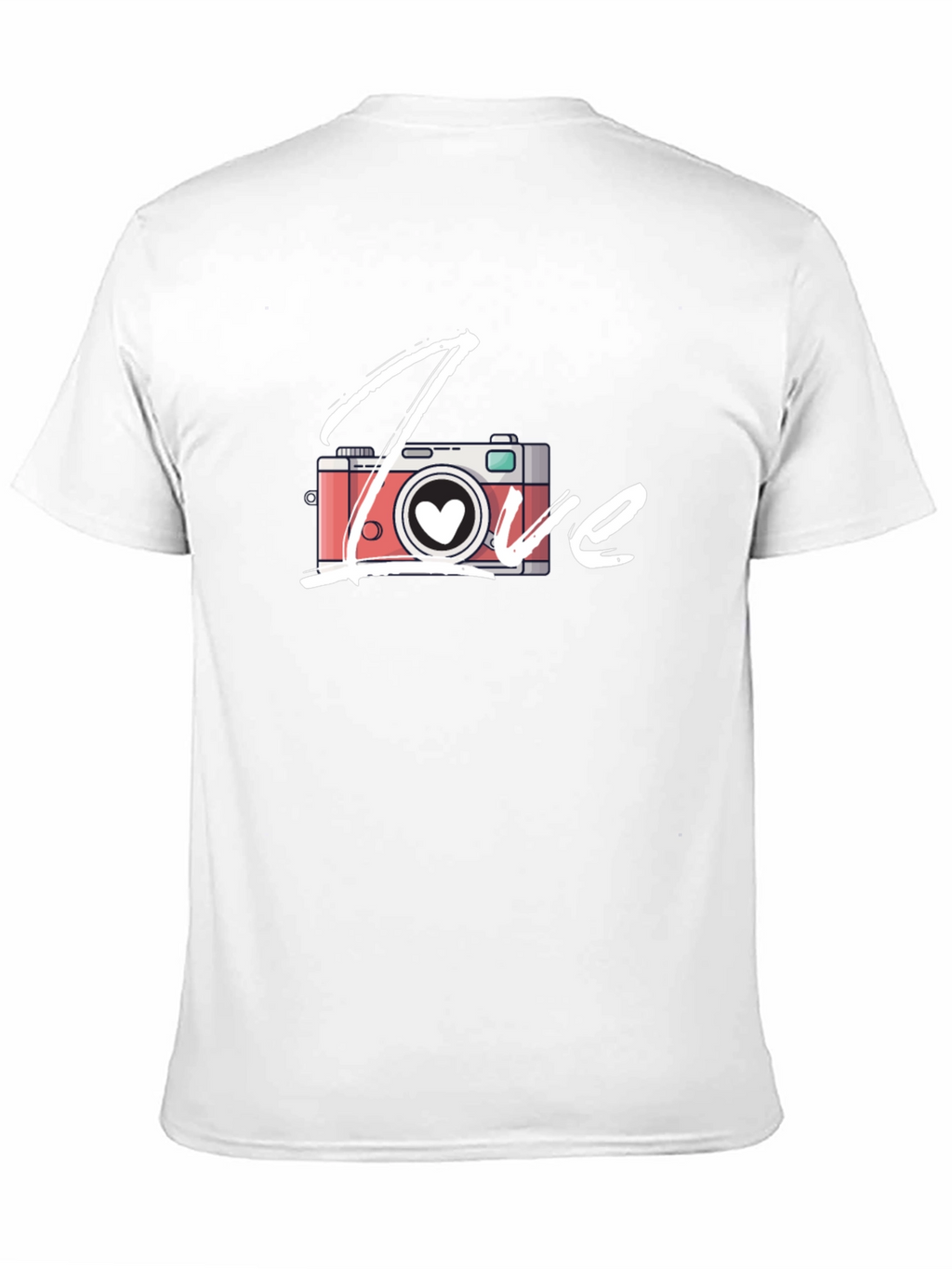 Love Camera T-Shirt - Black Cotton Graphic Tee