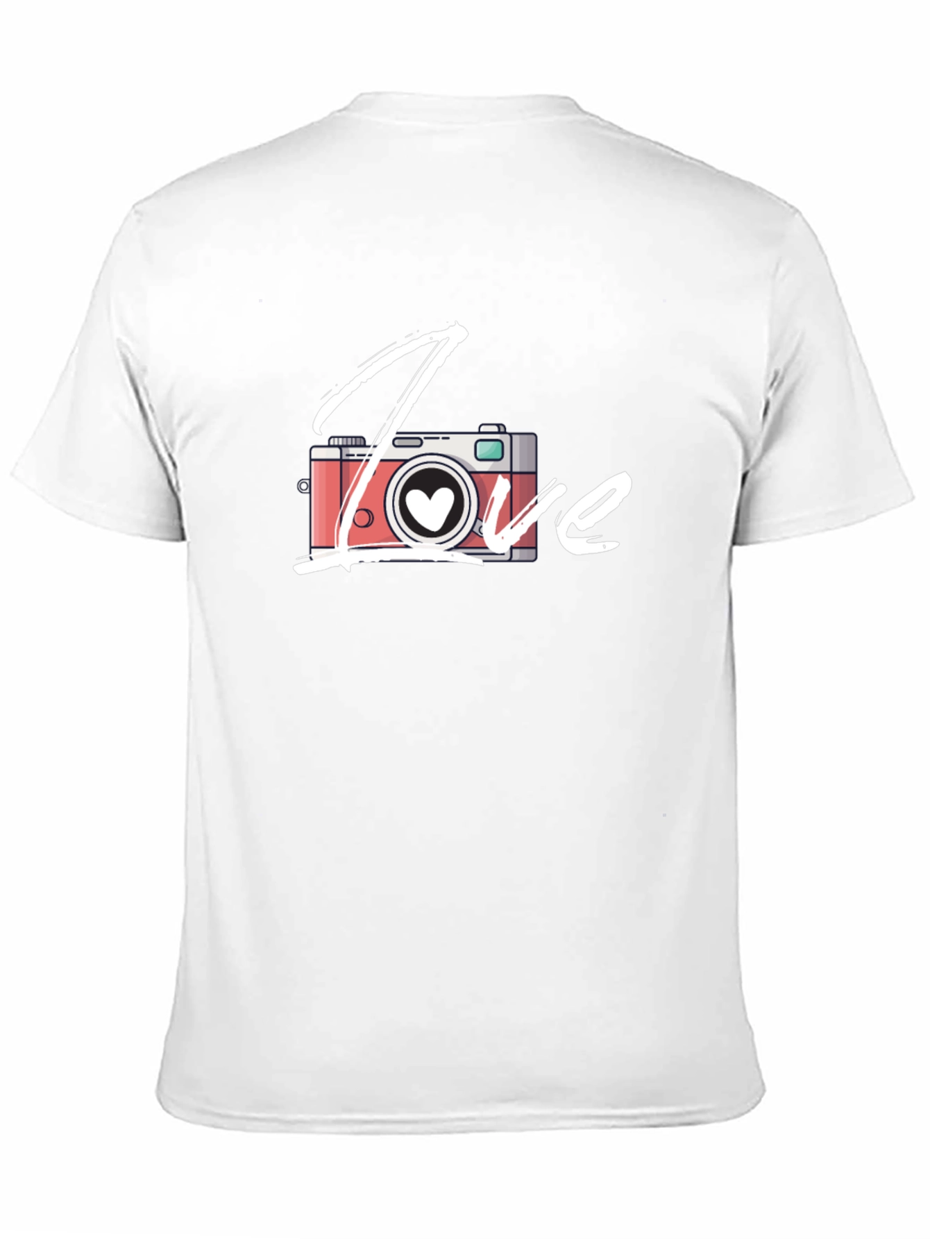 Love Camera T-Shirt - Black Cotton Graphic Tee