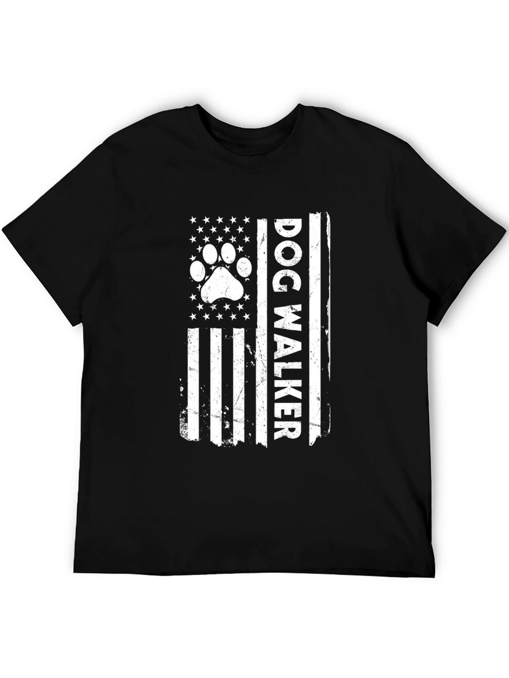 Dog Walker Flag Graphic Tee - USA Pride