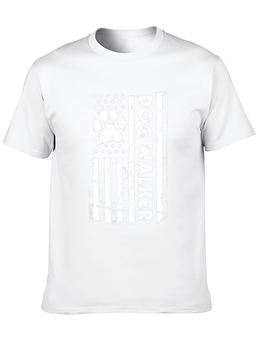 Dog Walker Flag Graphic Tee - USA Pride