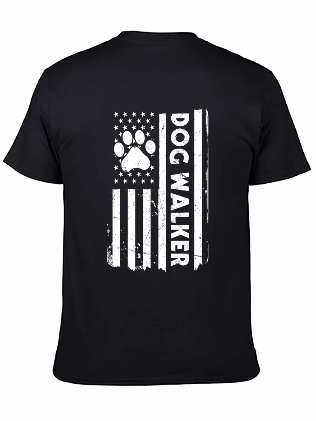 Dog Walker Flag Graphic Tee - USA Pride