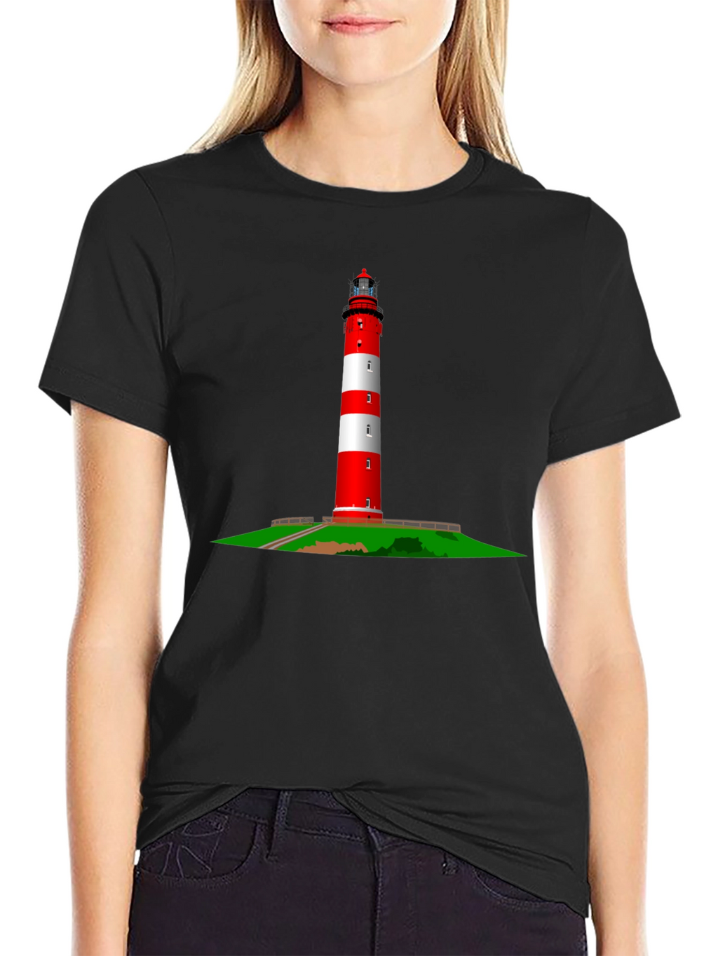 Lighthouse Graphic Tee - Nautical Style