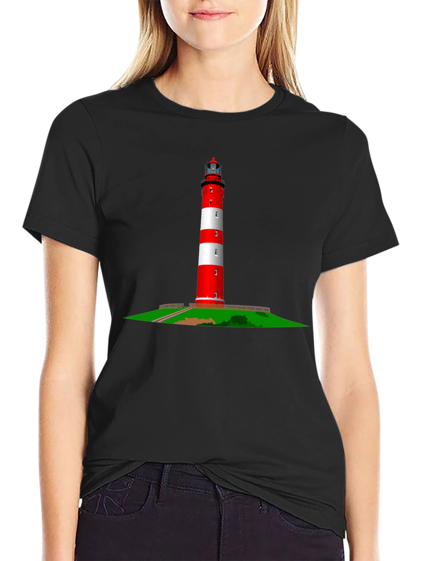 Lighthouse Graphic Tee - Nautical Style