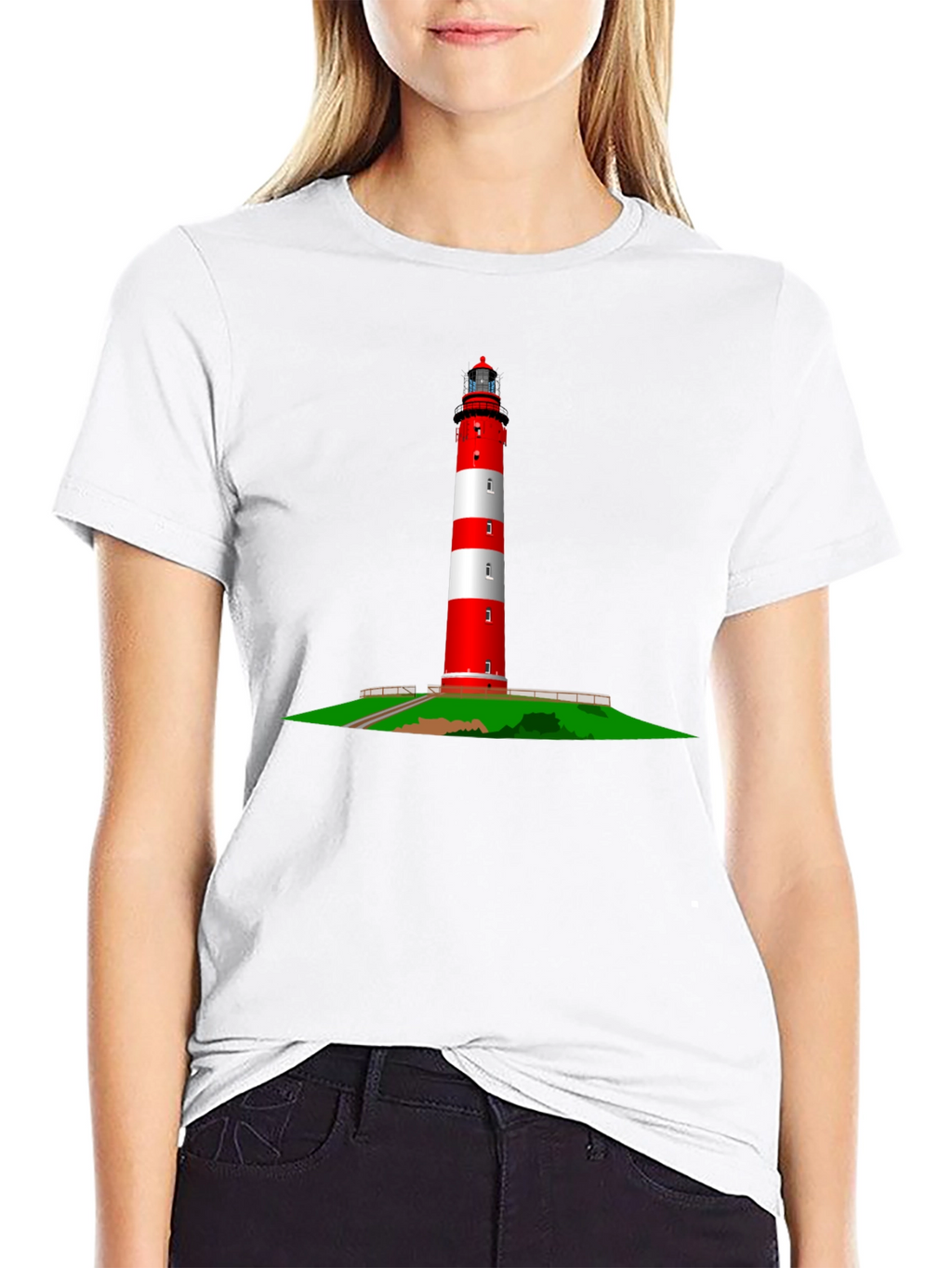 Lighthouse Graphic Tee - Nautical Style