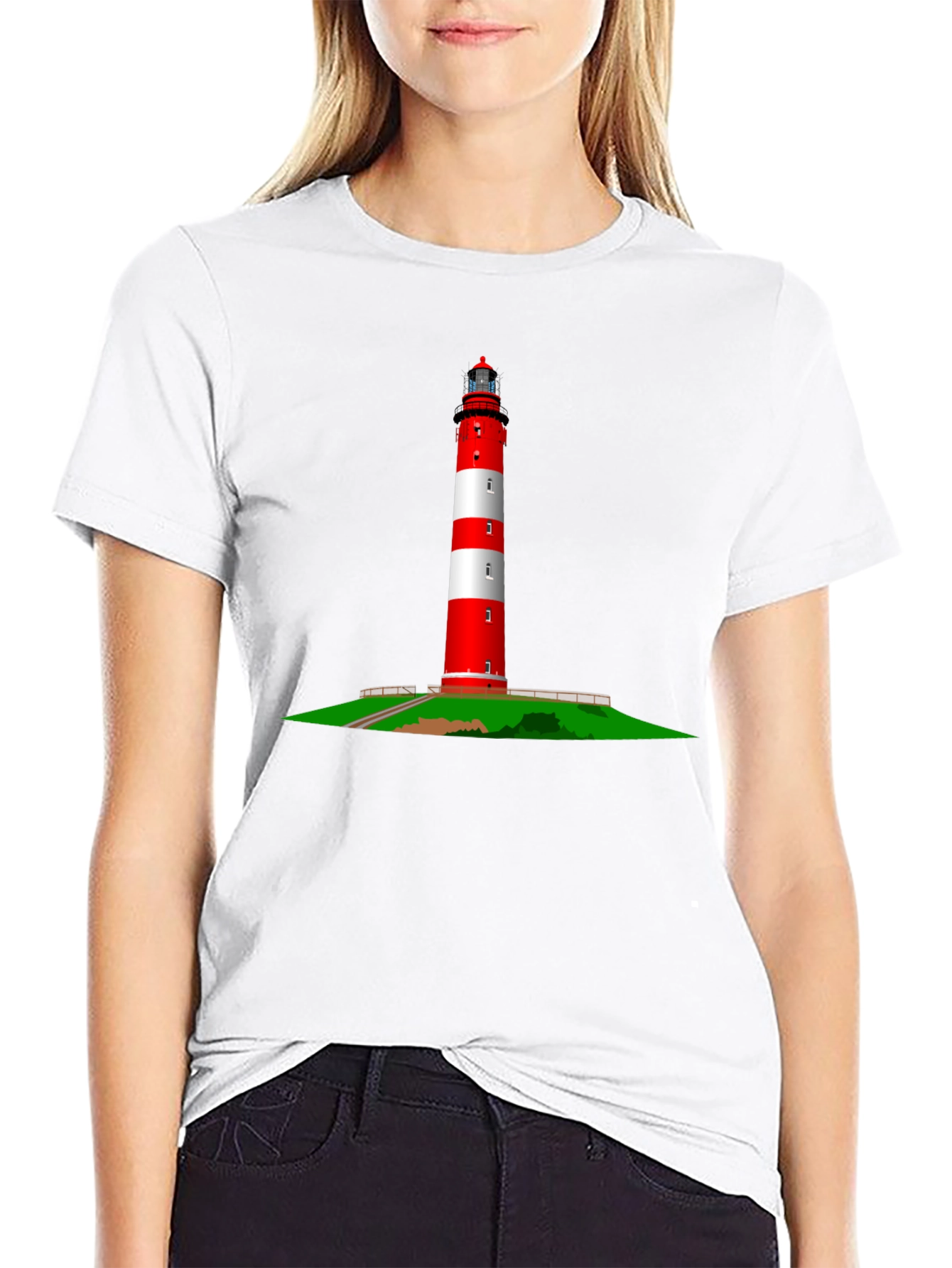 Lighthouse Graphic Tee - Nautical Style
