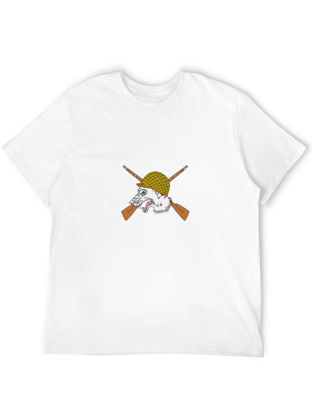 Wolf Warrior Graphic Tee - Black Cotton T-Shirt