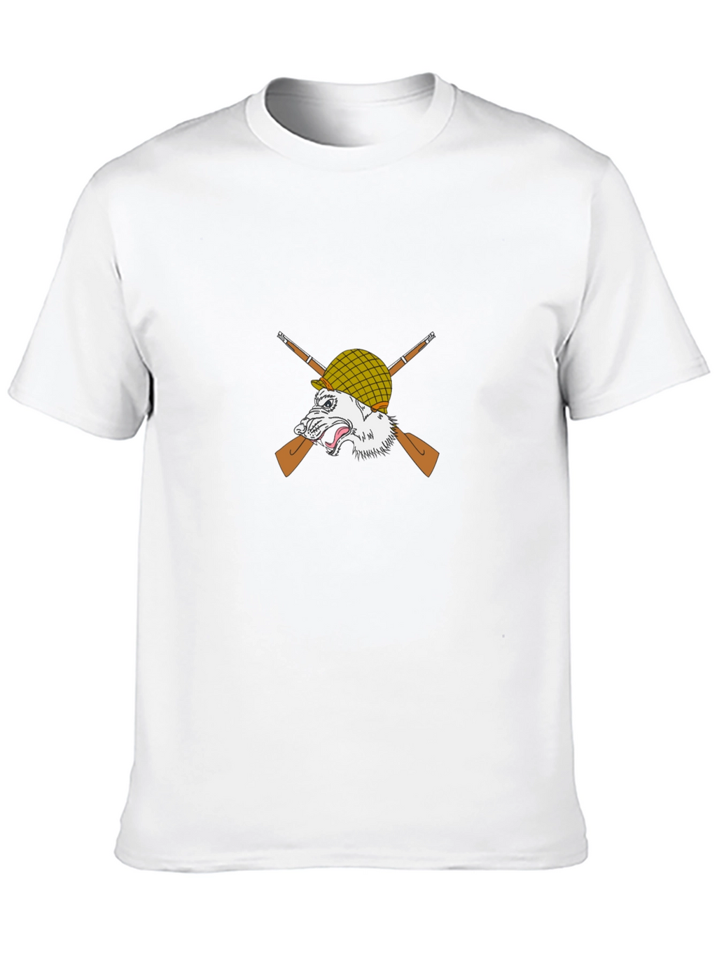 Wolf Warrior Graphic Tee - Black Cotton T-Shirt