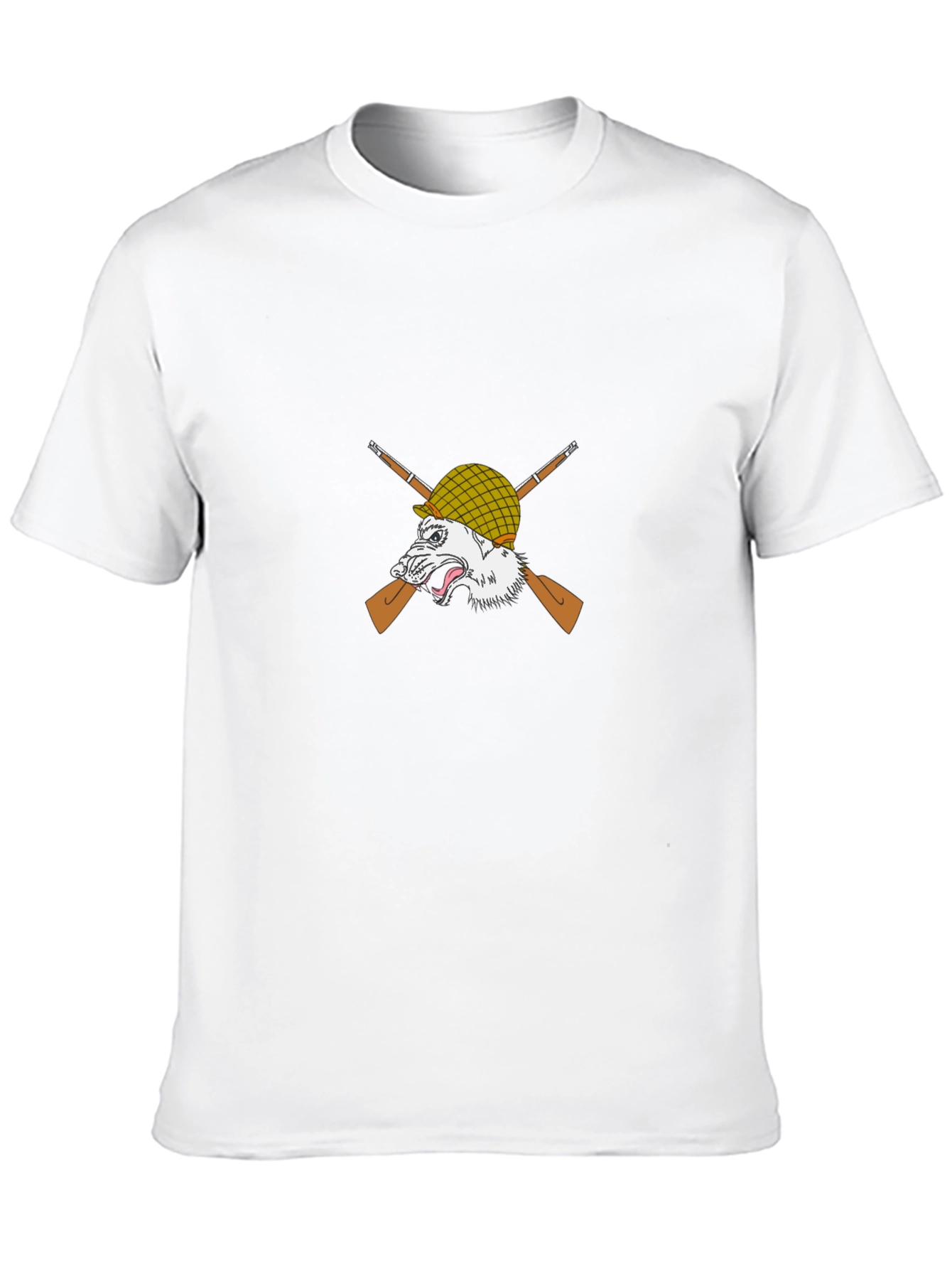 Wolf Warrior Graphic Tee - Black Cotton T-Shirt