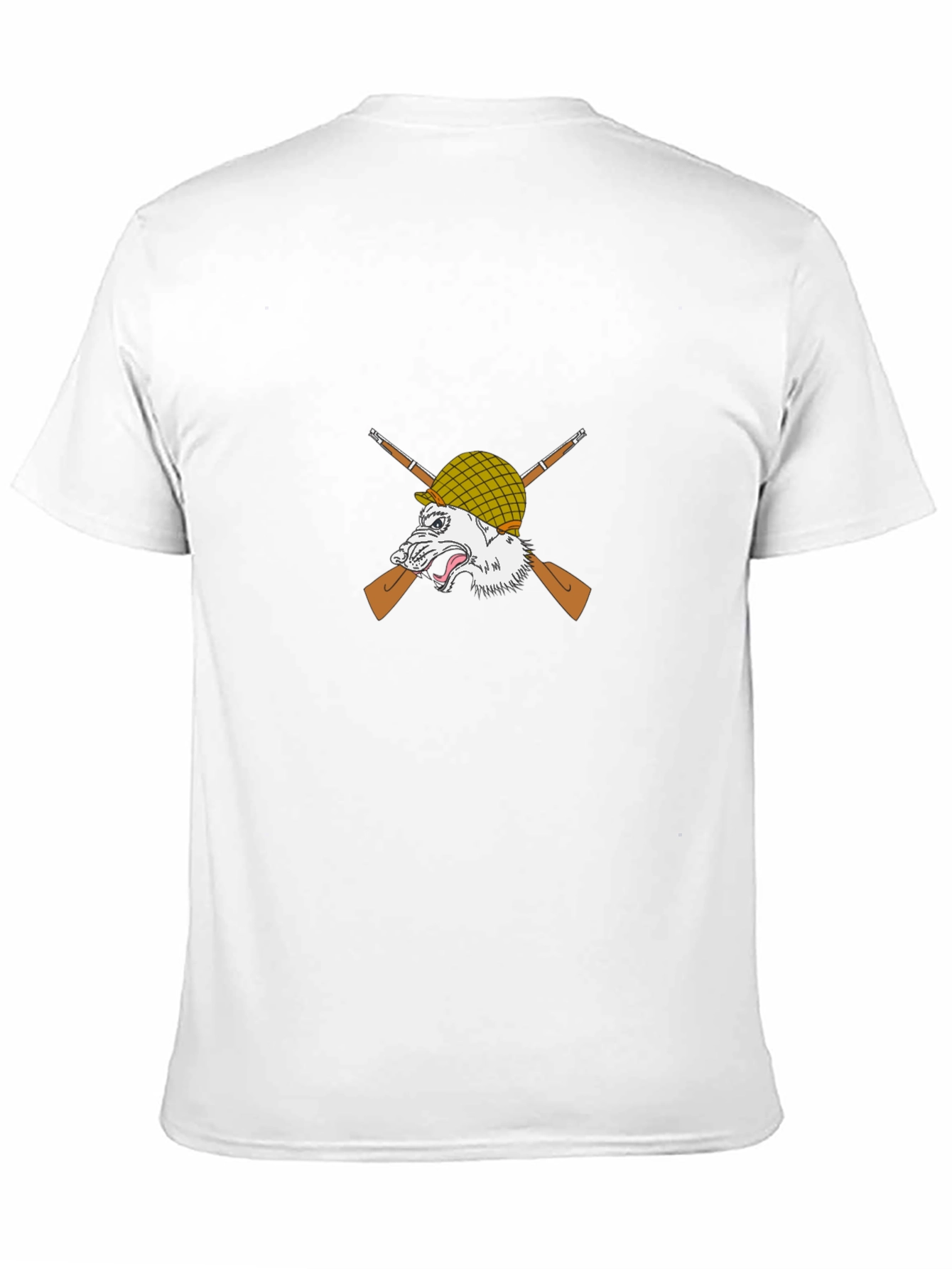 Wolf Warrior Graphic Tee - Black Cotton T-Shirt