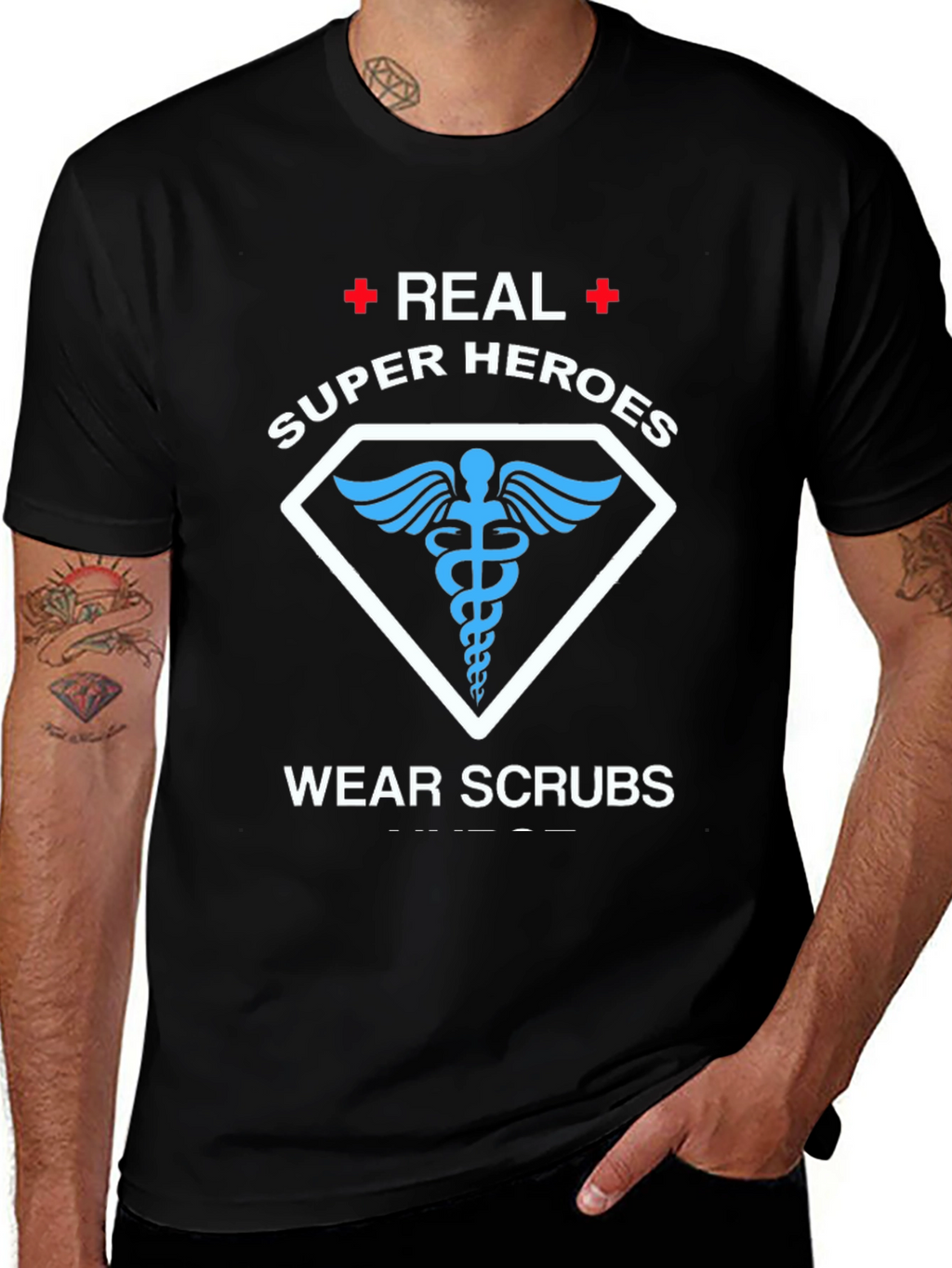 Real Super Heroes Wear Scrubs T-Shirt