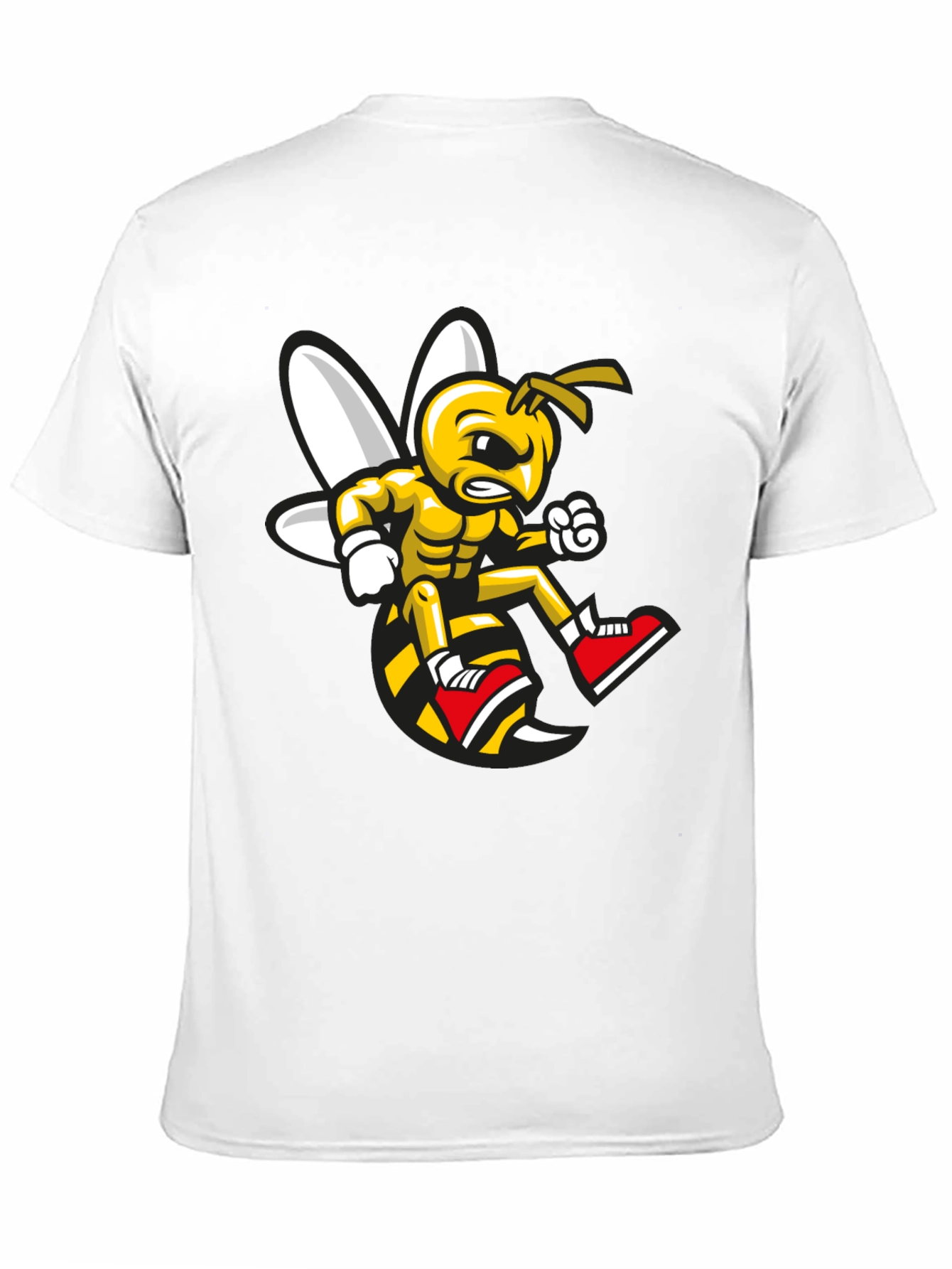 Angry Bee Graphic Tee - Black Cotton Shirt