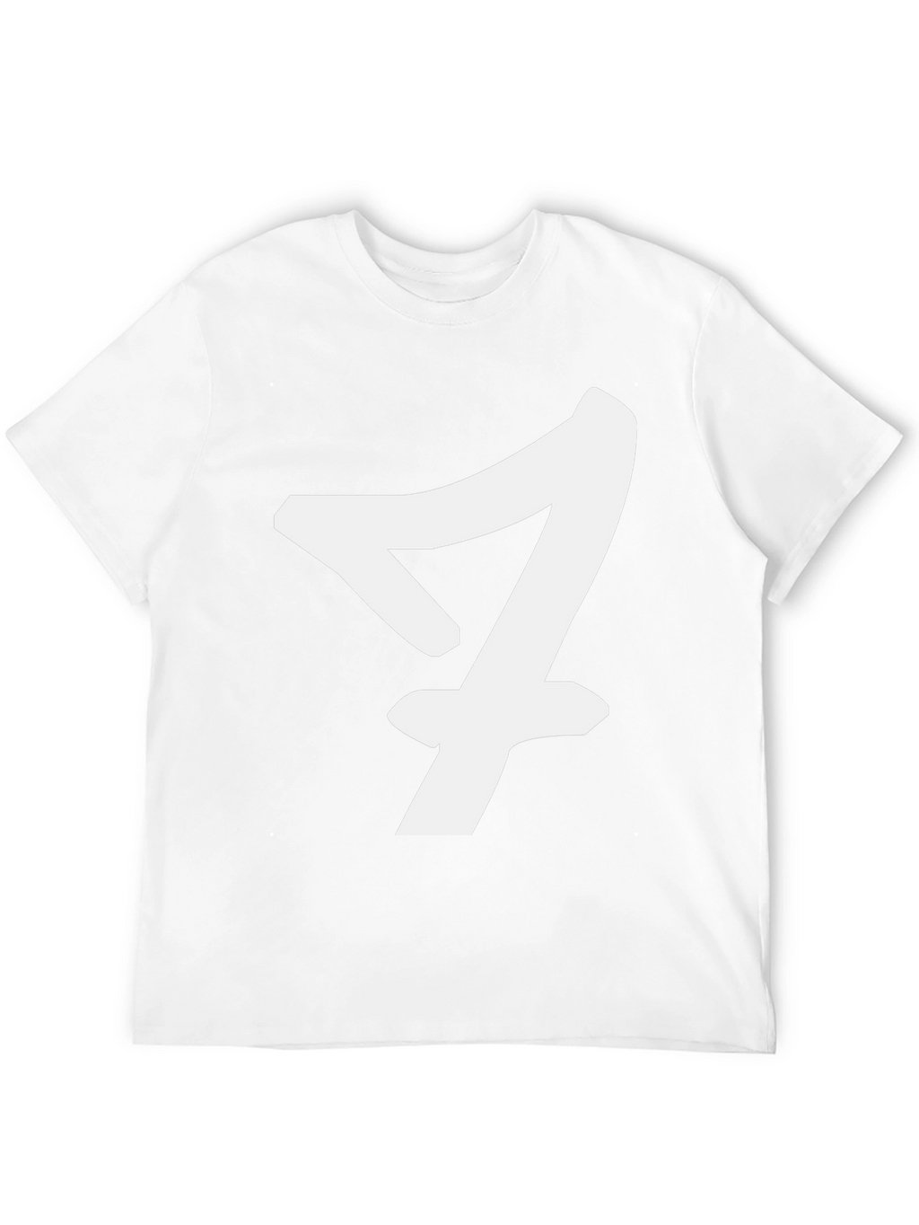 Bold Number Seven Graphic Tee - Black Cotton
