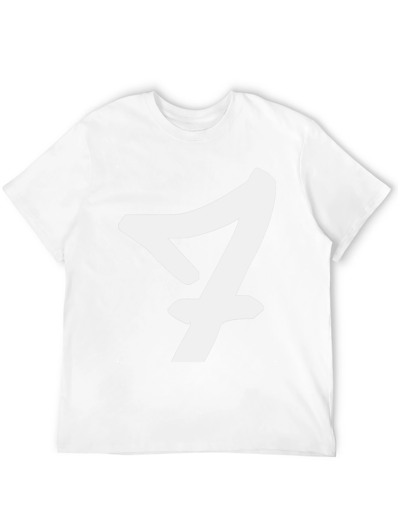 Bold Number Seven Graphic Tee - Black Cotton