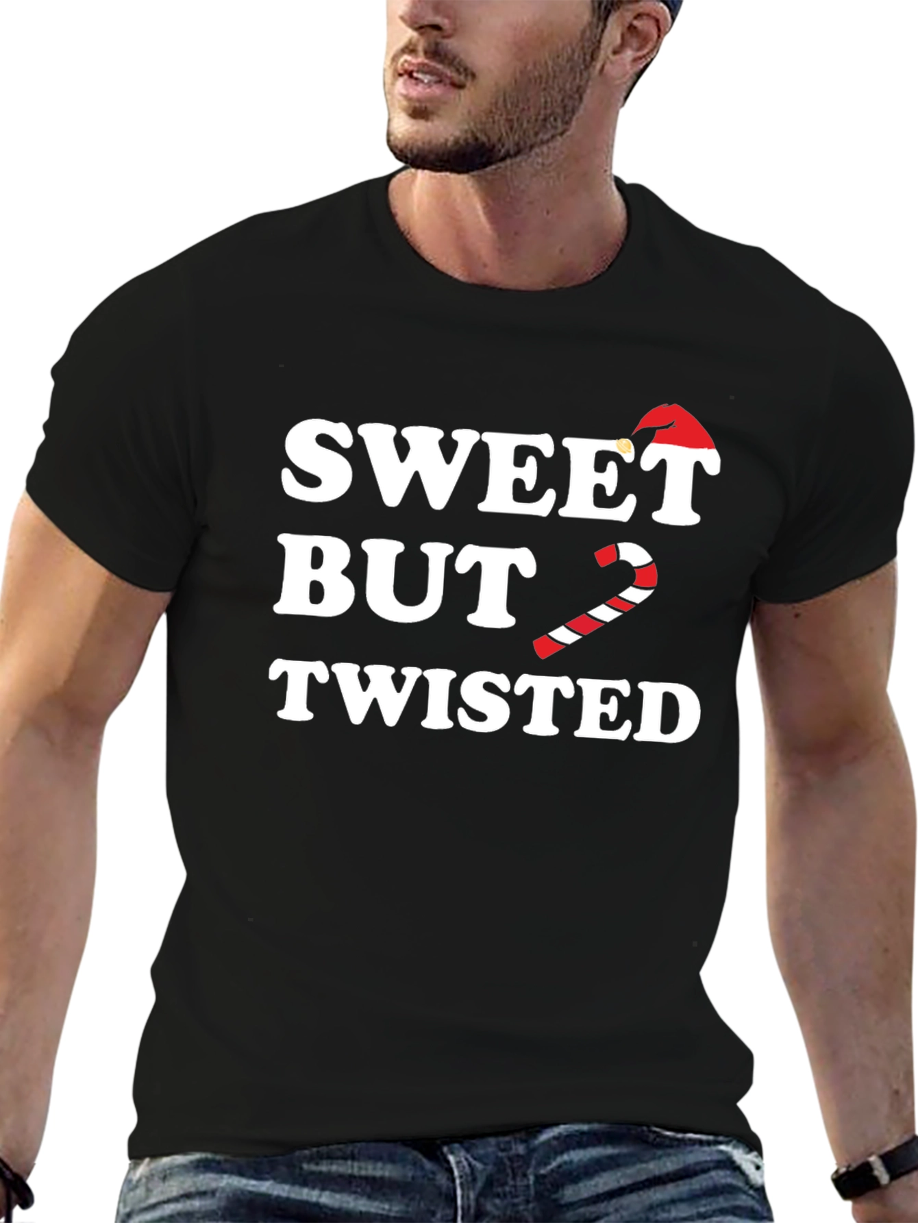 Sweet But Twisted Christmas Candy Cane T-Shirt