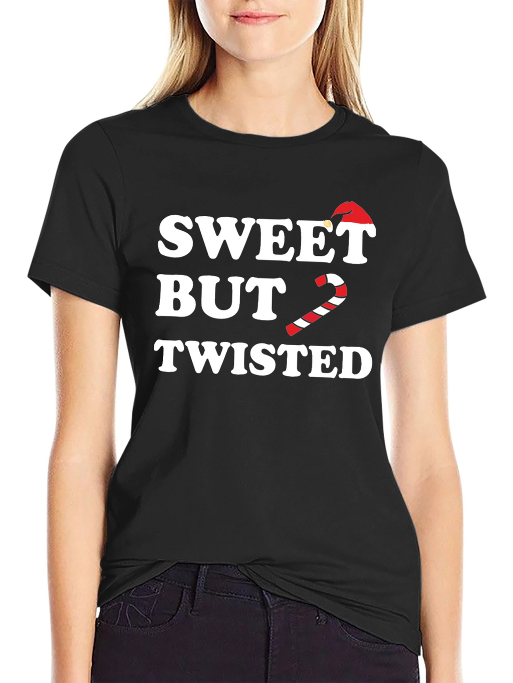 Sweet But Twisted Christmas Candy Cane T-Shirt