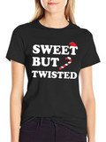 Sweet But Twisted Christmas Candy Cane T-Shirt