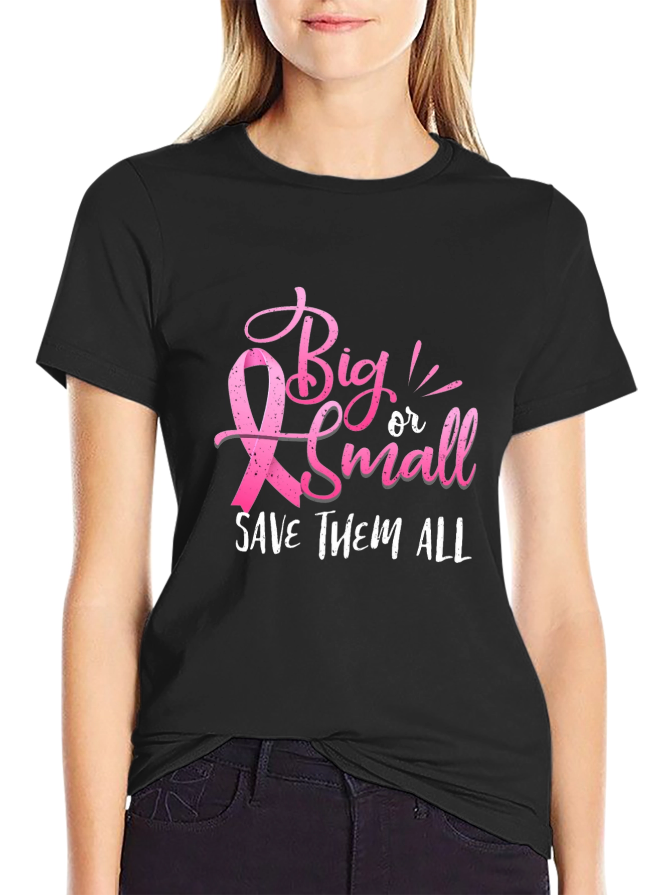 Big or Small Save Them All Breast Cancer Awareness T-Shirt
