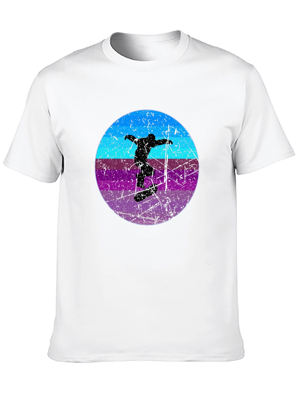 Retro Skateboarder Graphic Tee - Cool Black T-Shirt