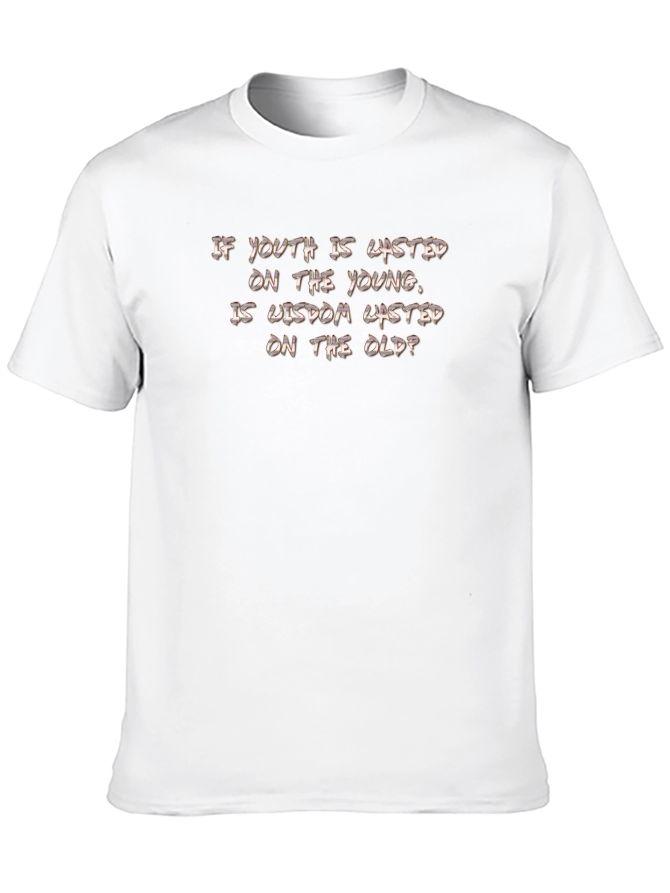 Youth & Wisdom Graphic Tee - Black Cotton T-Shirt