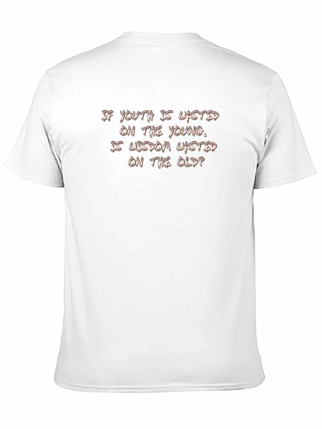 Youth & Wisdom Graphic Tee - Black Cotton T-Shirt