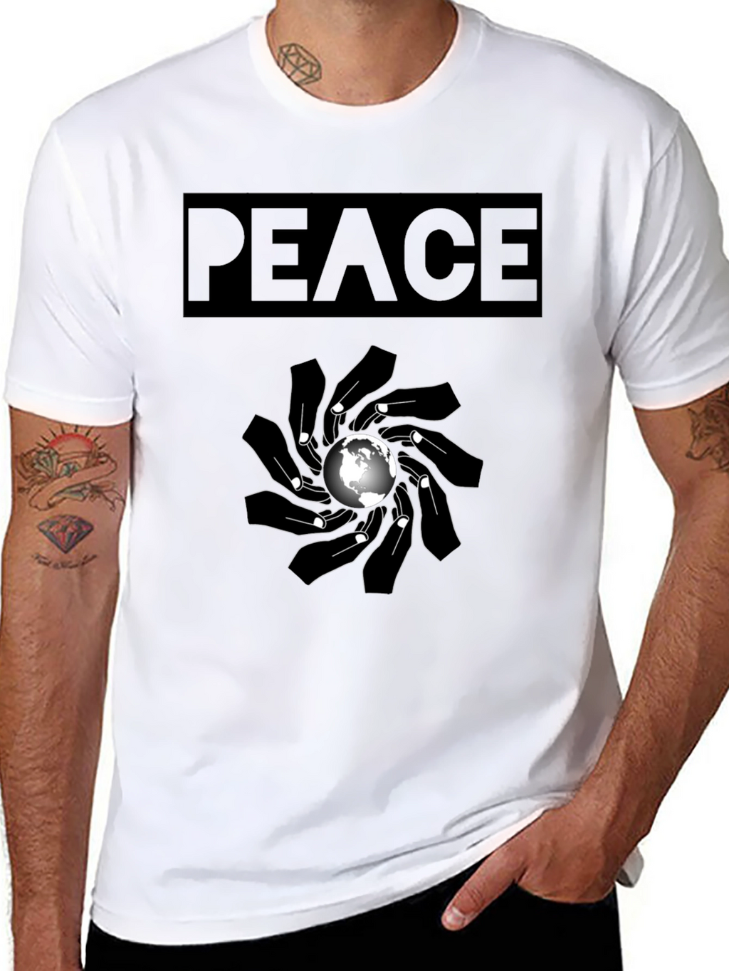 Peace Graphic T-Shirt - Global Unity Design