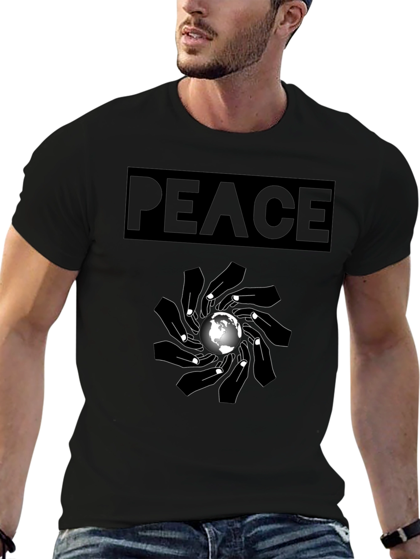 Peace Graphic T-Shirt - Global Unity Design