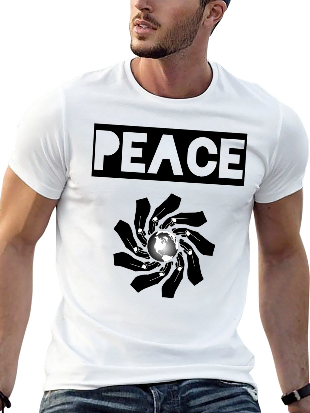 Peace Graphic T-Shirt - Global Unity Design