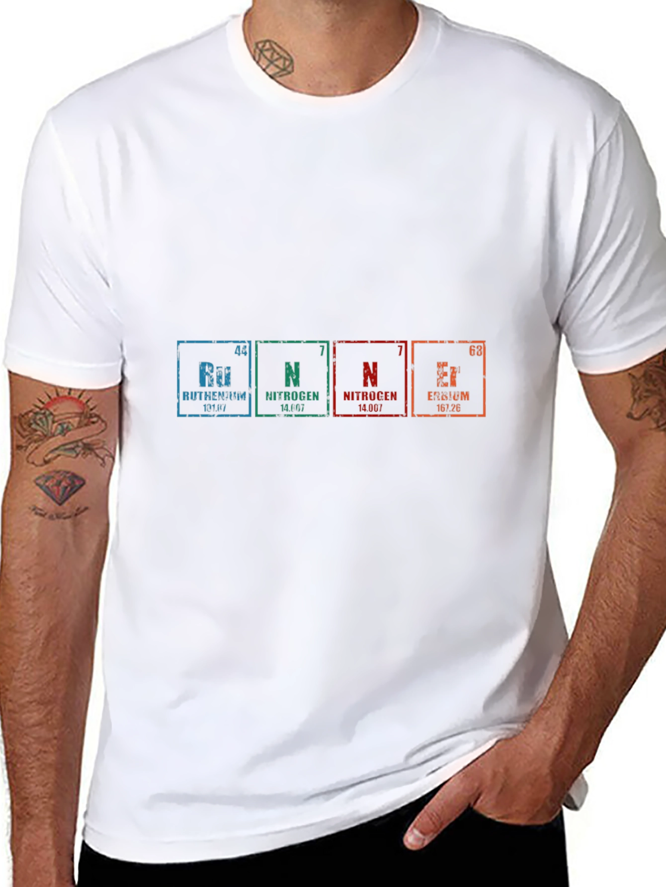 Periodic Table Elements Graphic Black T-Shirt