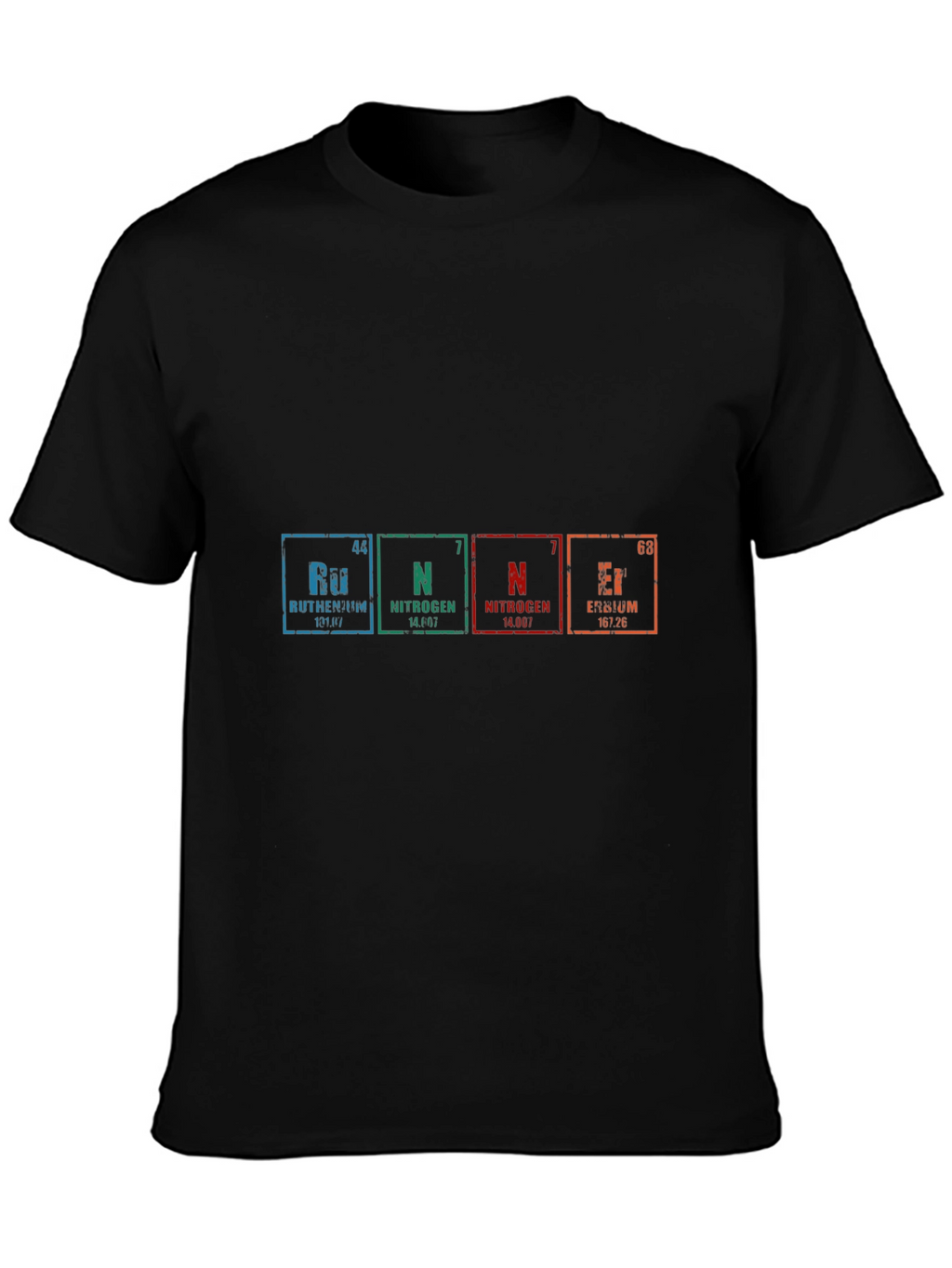 Periodic Table Elements Graphic Black T-Shirt