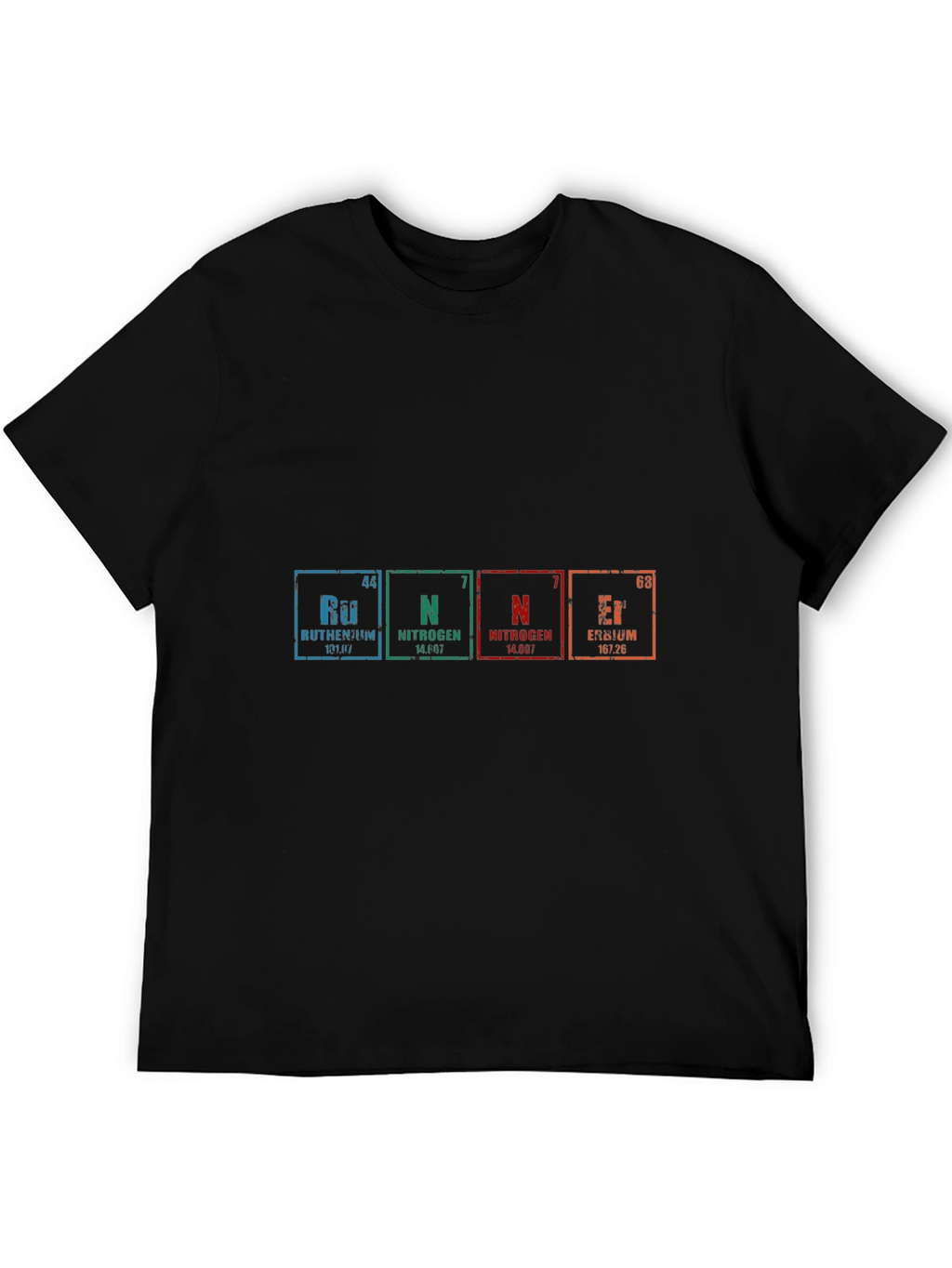 Periodic Table Elements Graphic Black T-Shirt