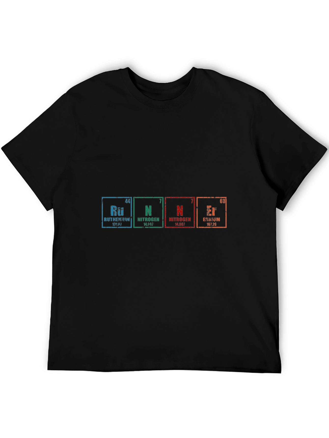 Periodic Table Elements Graphic Black T-Shirt