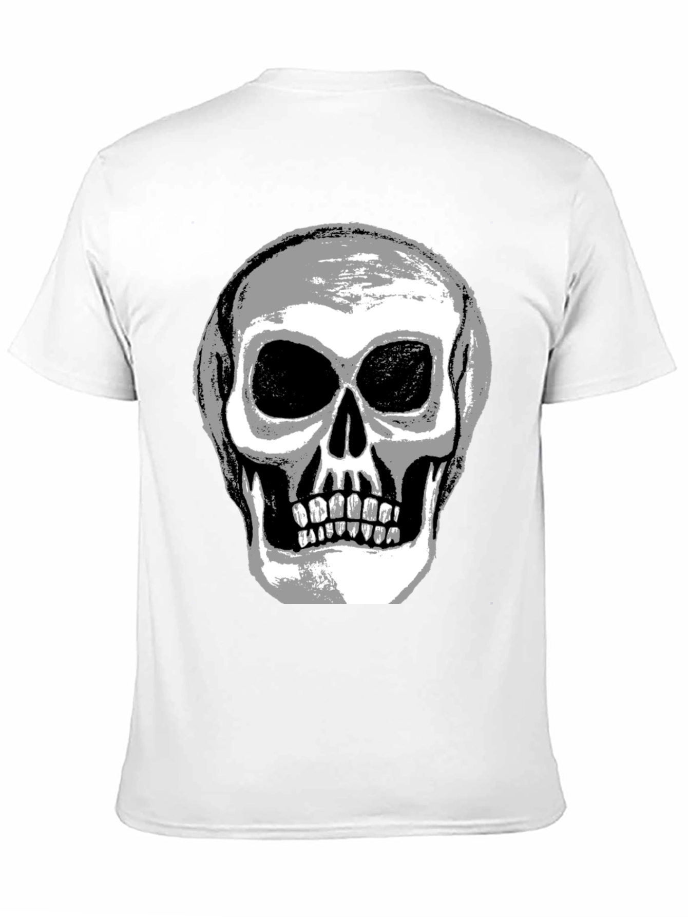 Skull Graphic Tee - Mens Black Cotton T-Shirt