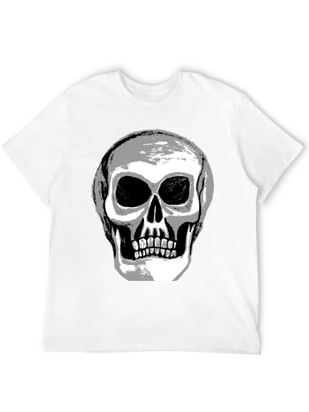 Skull Graphic Tee - Mens Black Cotton T-Shirt