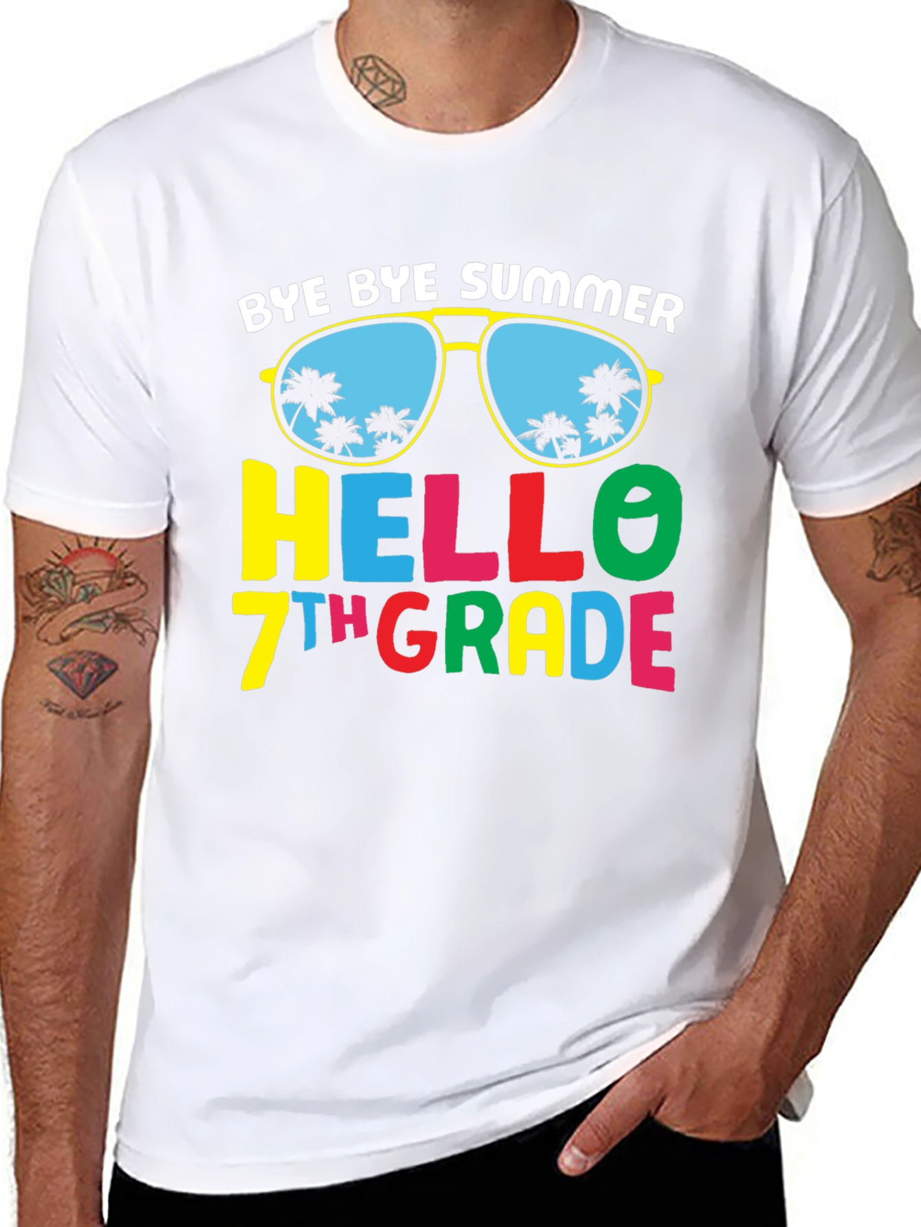 Bye Bye Summer Hello 7th Grade T-Shirt