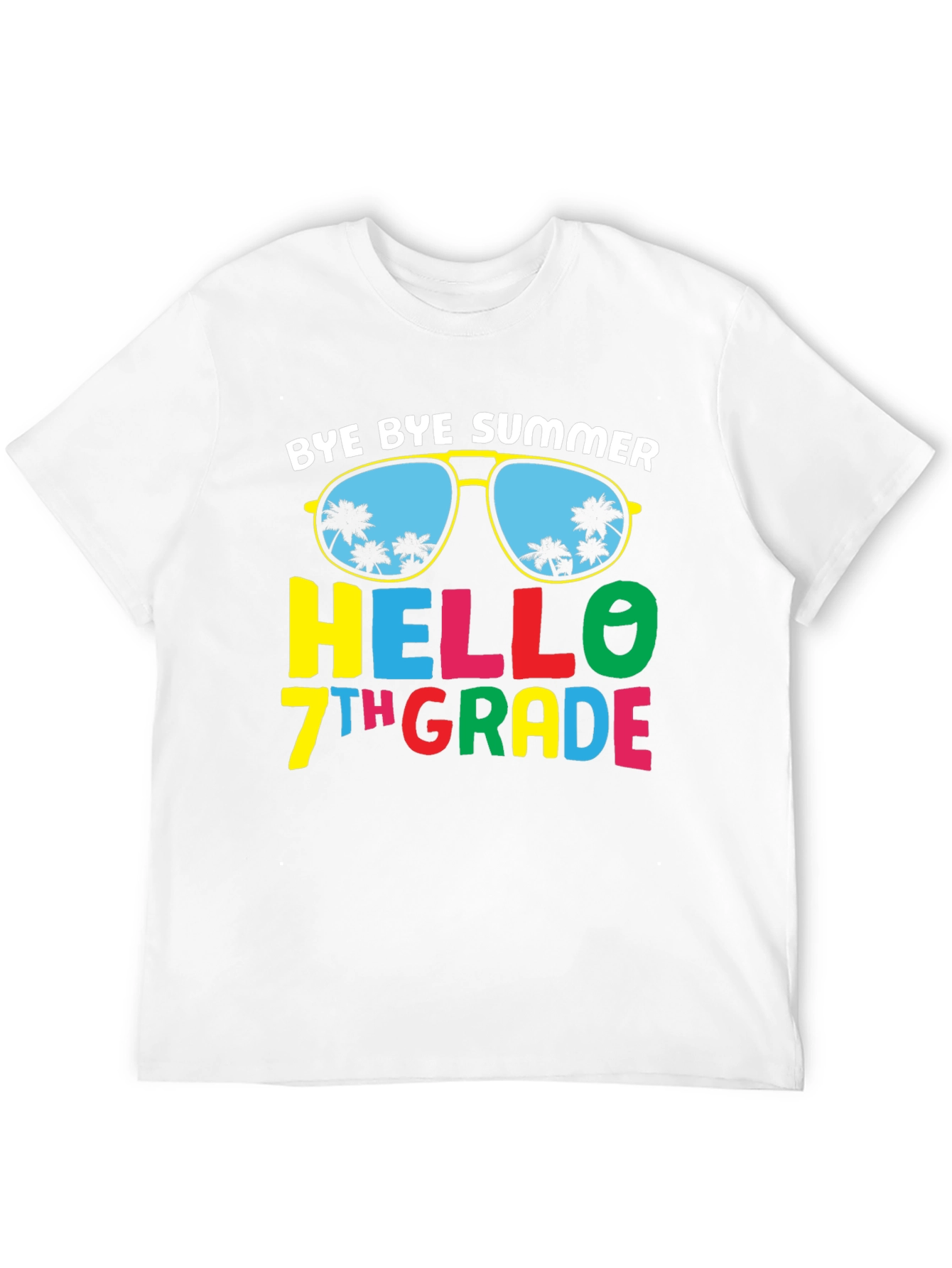 Bye Bye Summer Hello 7th Grade T-Shirt