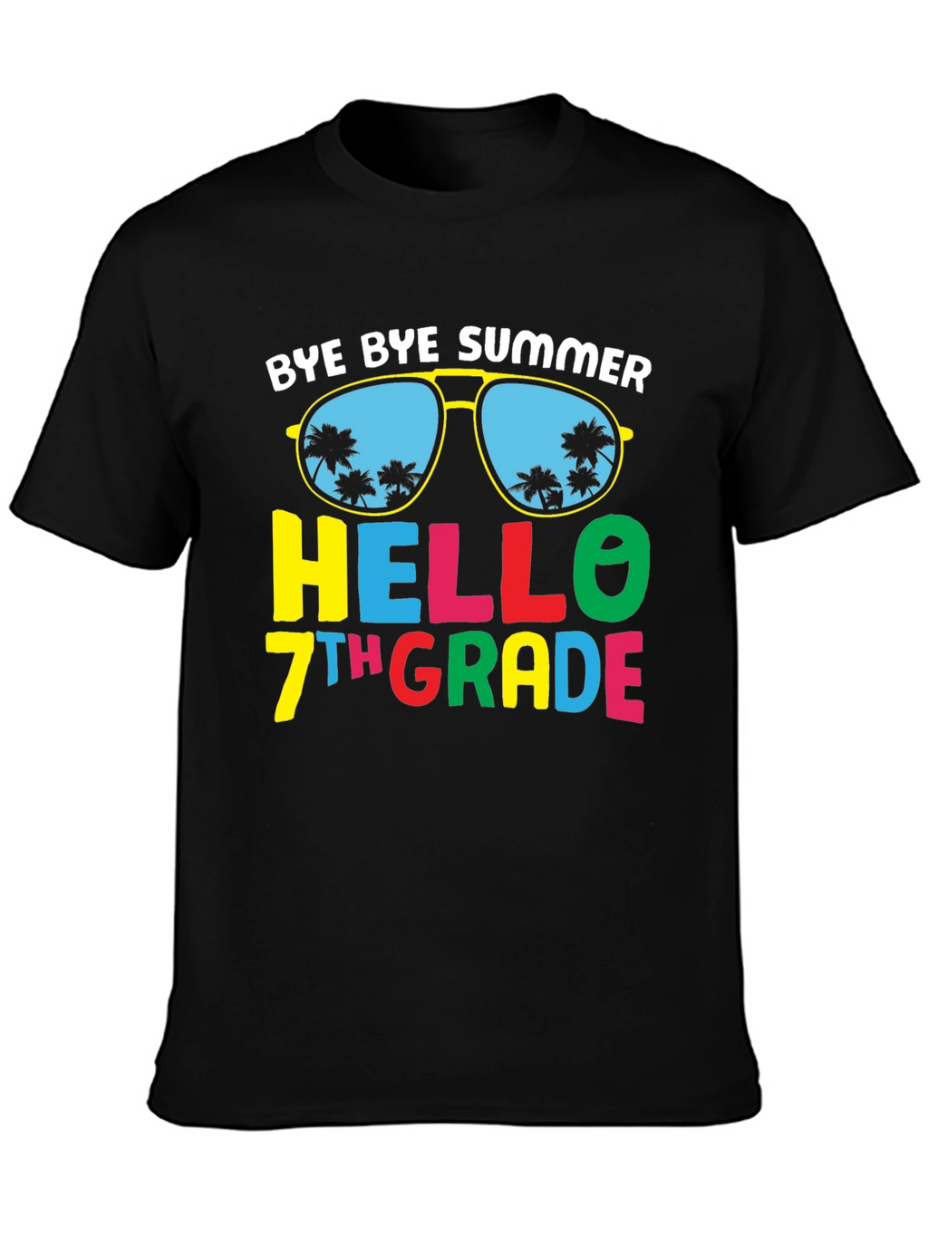 Bye Bye Summer Hello 7th Grade T-Shirt