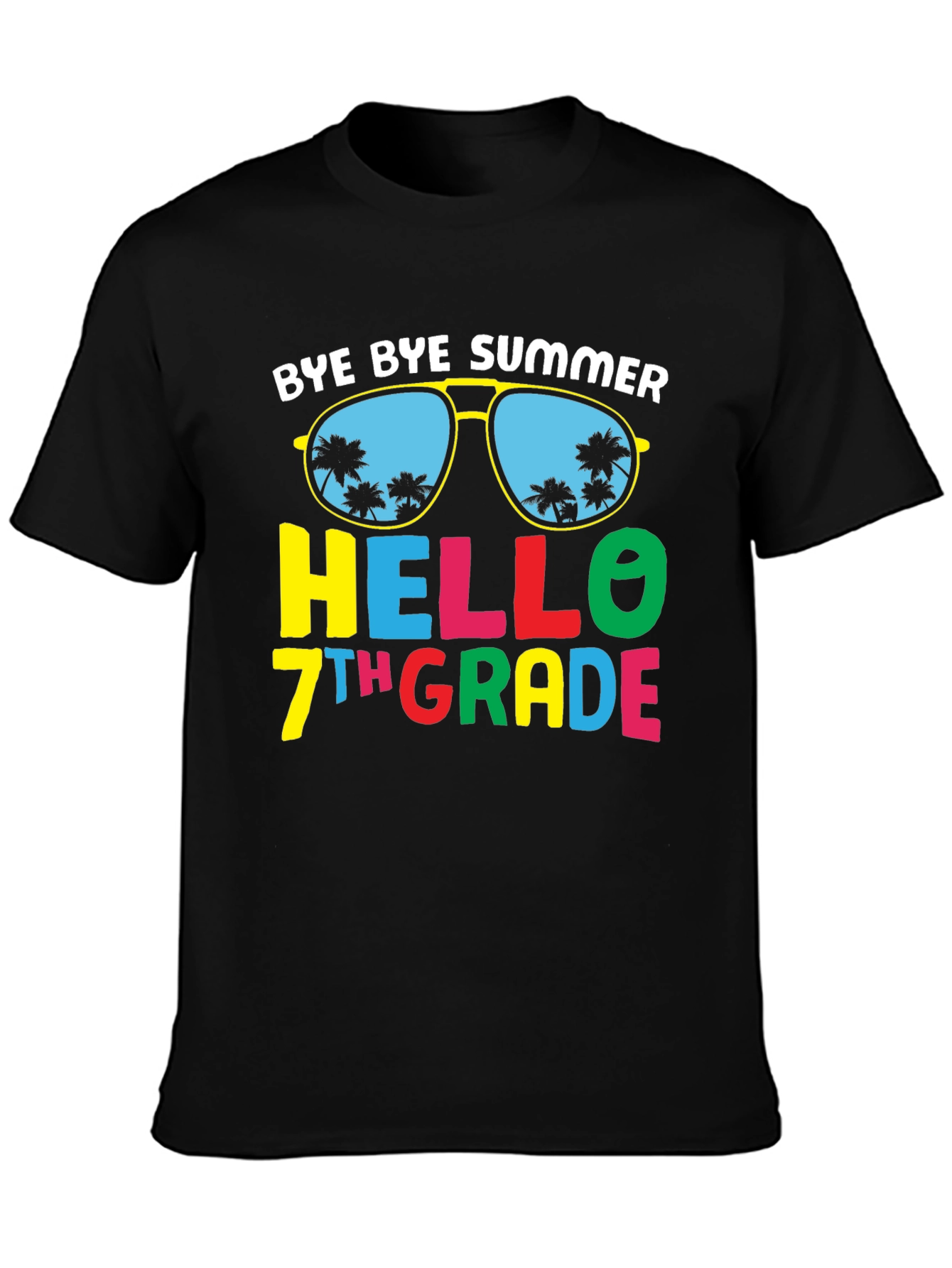 Bye Bye Summer Hello 7th Grade T-Shirt