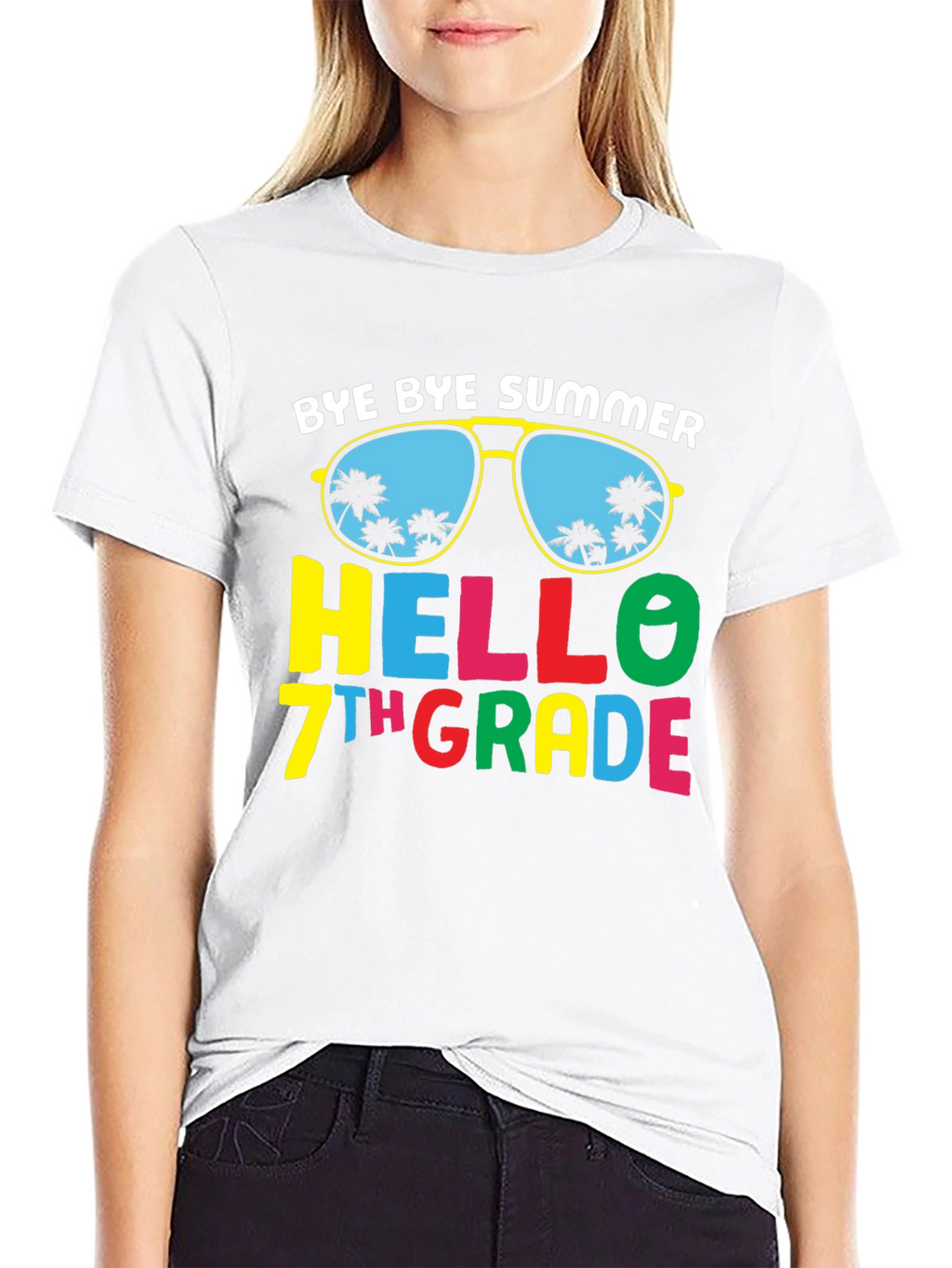 Bye Bye Summer Hello 7th Grade T-Shirt