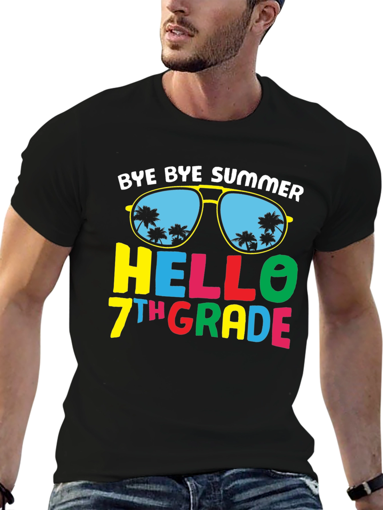 Bye Bye Summer Hello 7th Grade T-Shirt